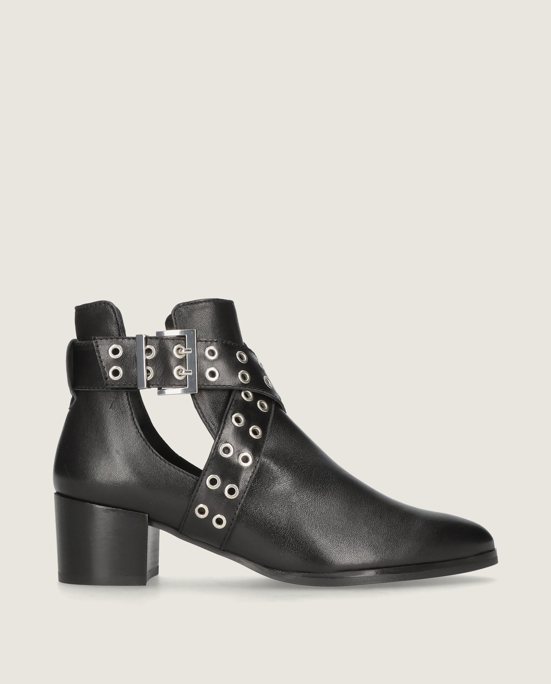 Botines Sharon Negros Piel