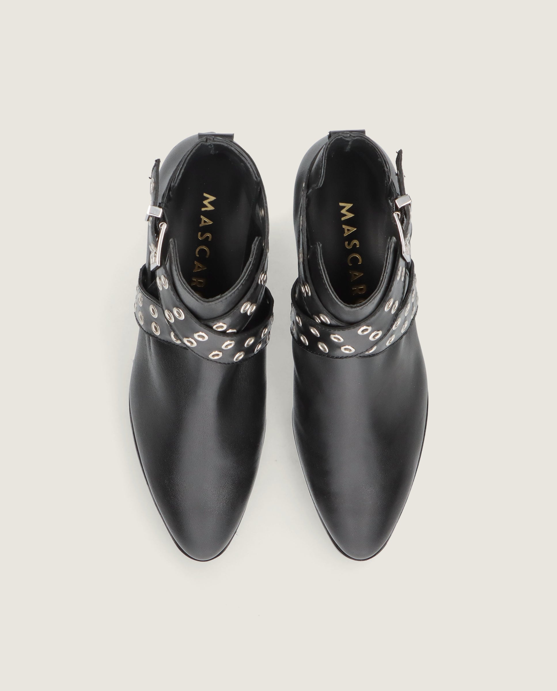 Botines Sharon Negros Piel