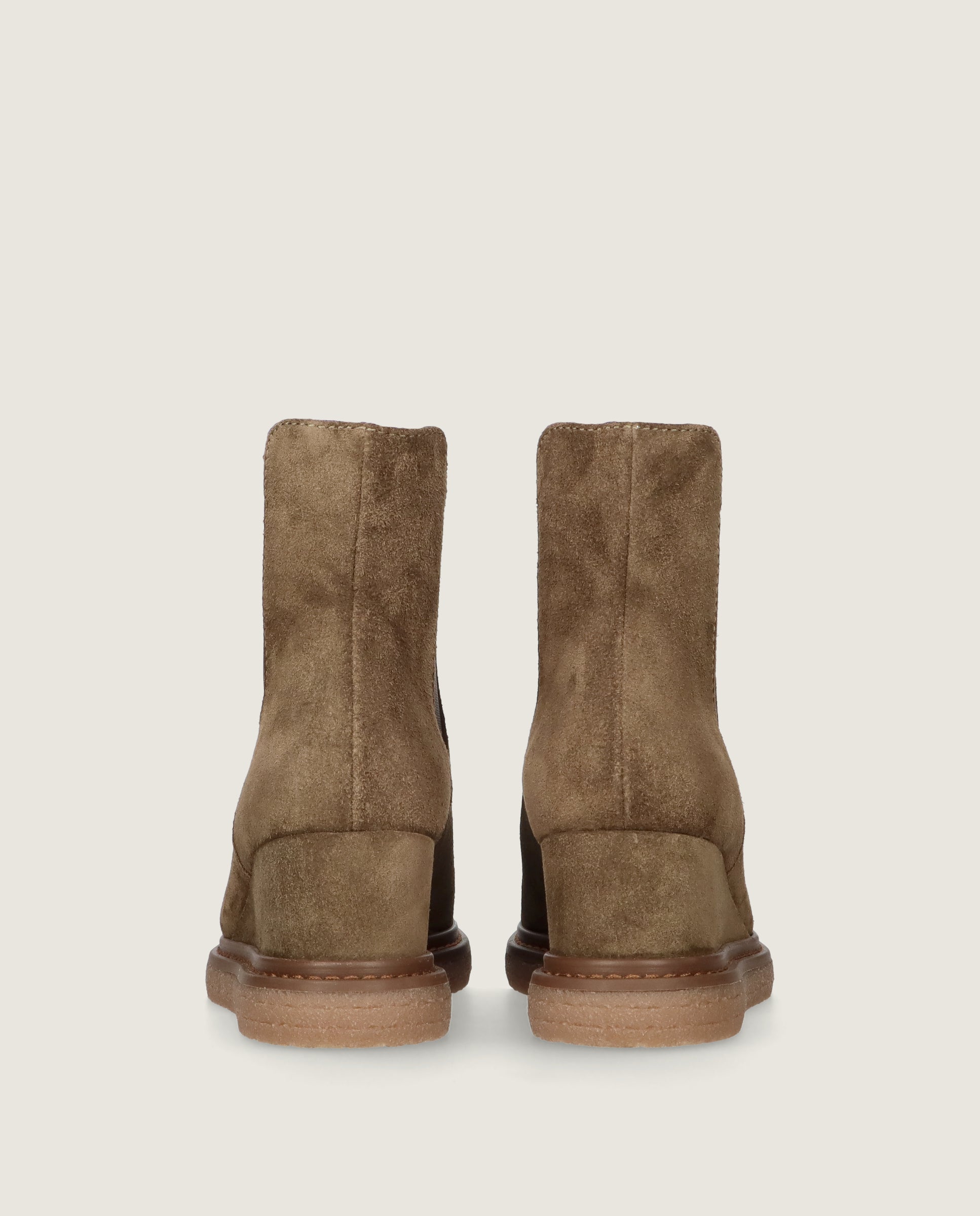 Vania Green Suede Ankle Boots