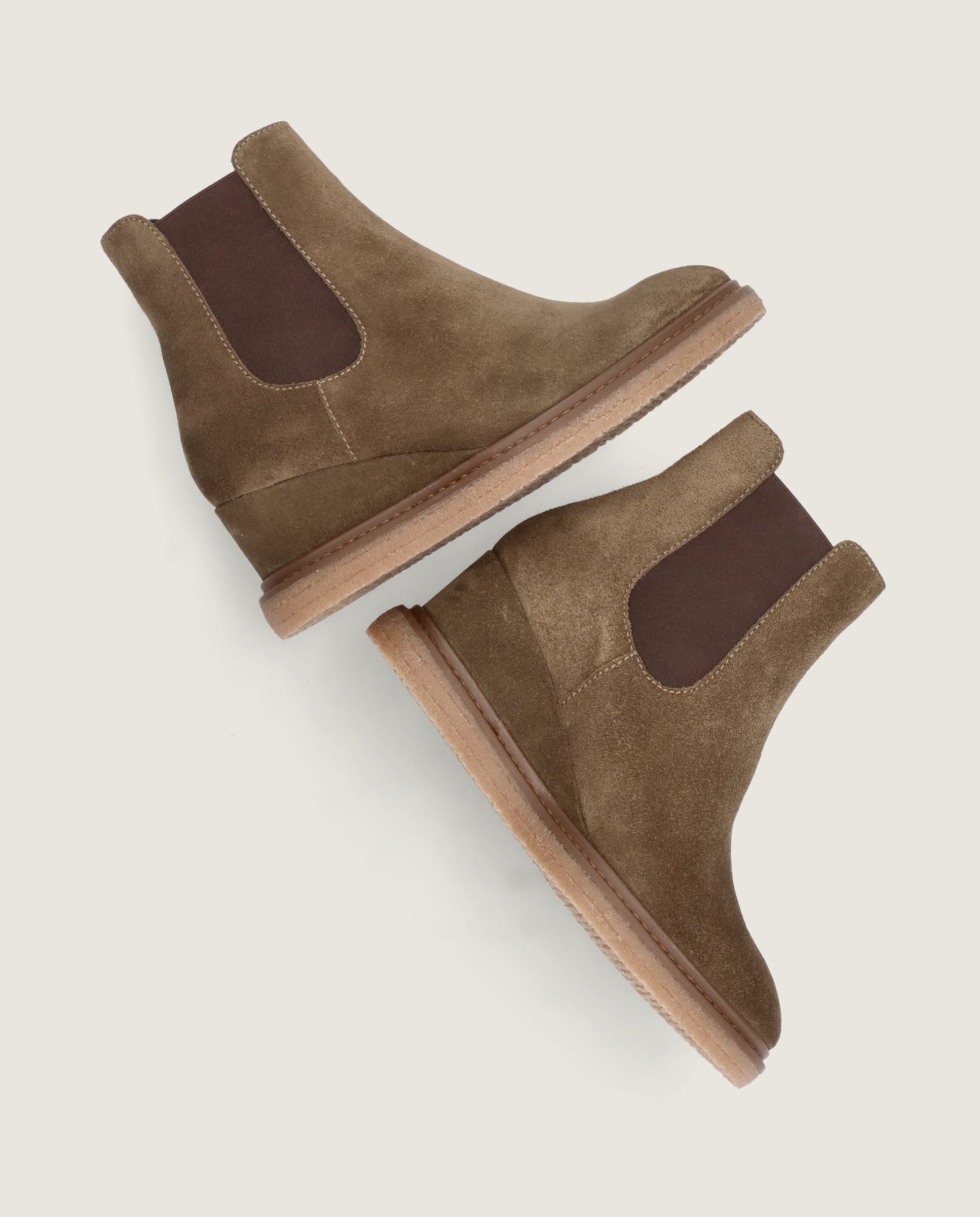 Vania Green Suede Ankle Boots