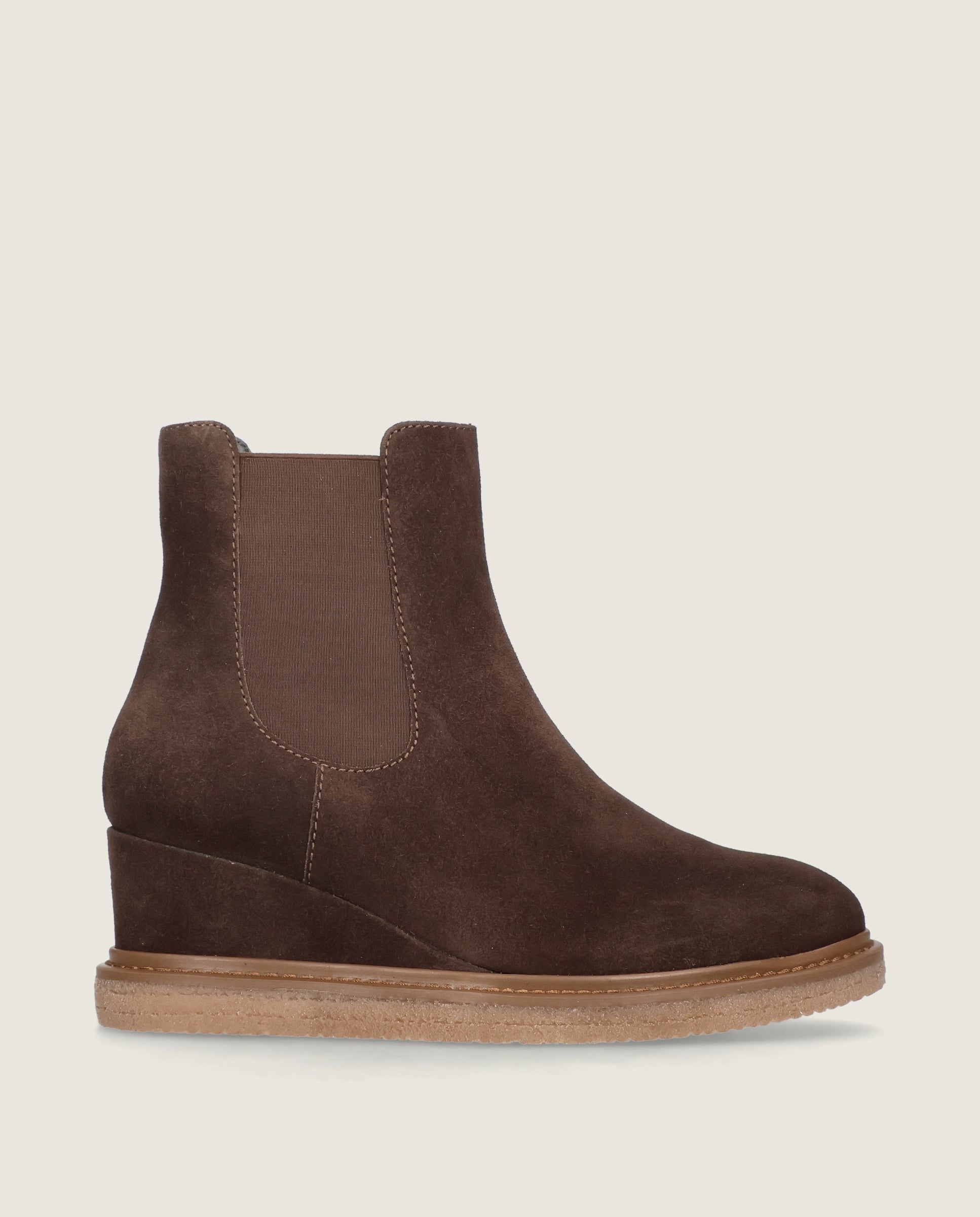 VANIA Brown Suede Ankle Boots