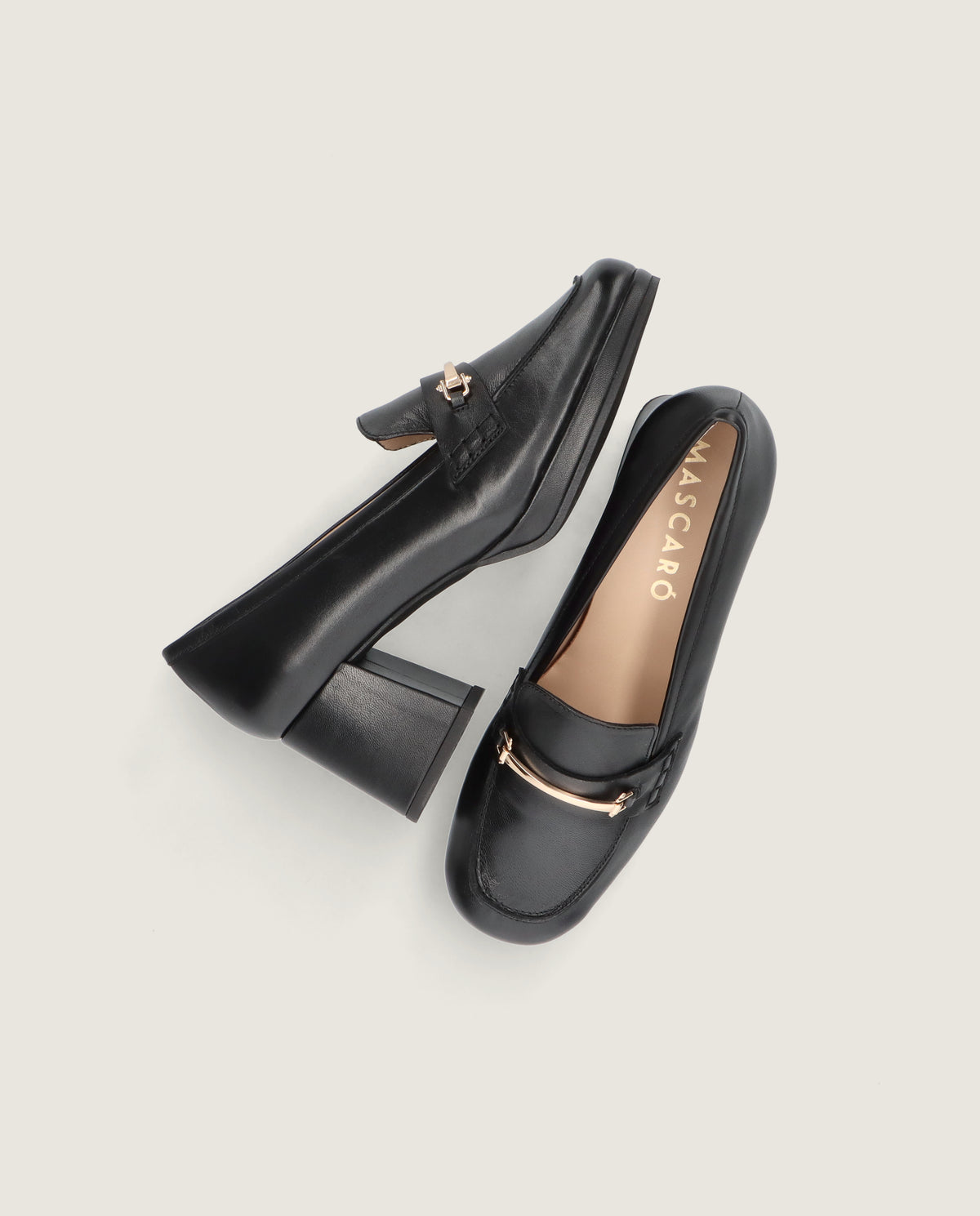 Loafers Gillian Schwarz Leder