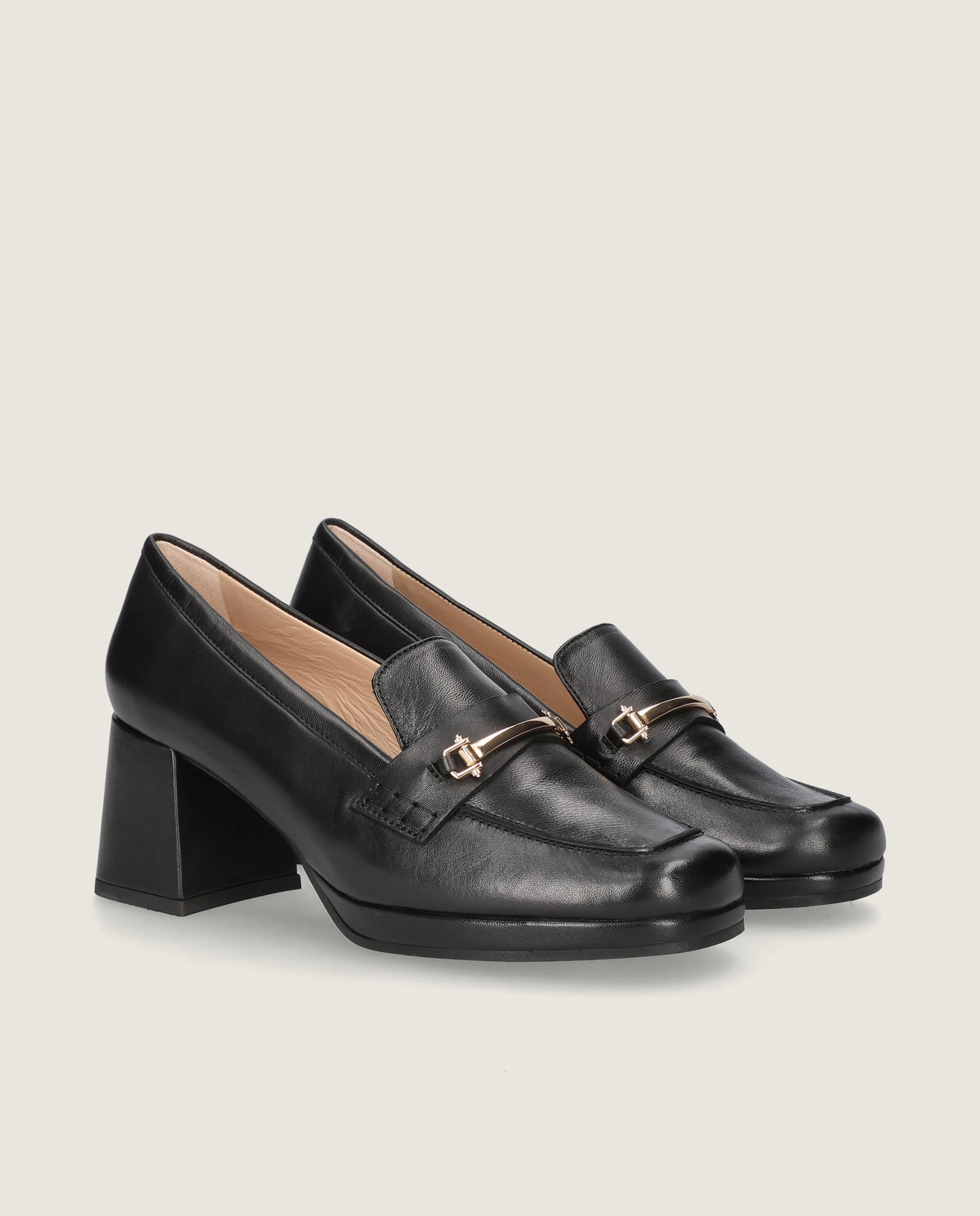 Bild von Loafers Gillian Schwarz Leder von Mascaro
