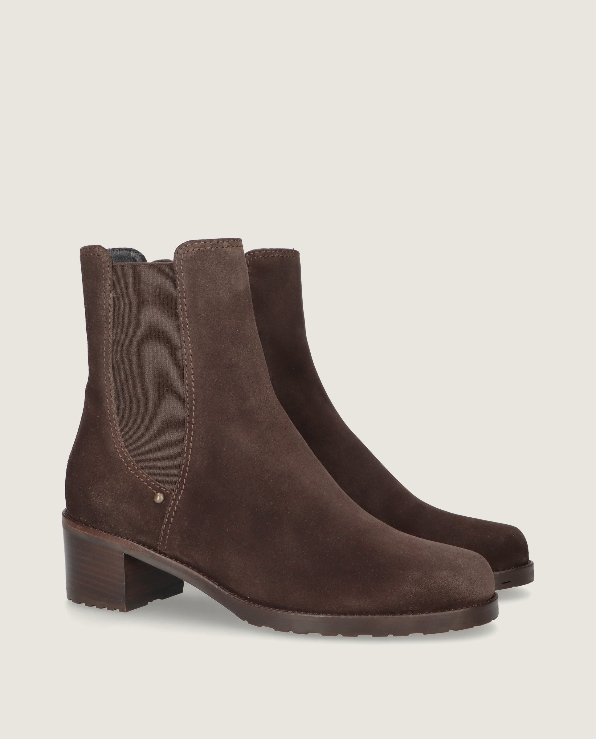 Botines Claudette Marrones Ante