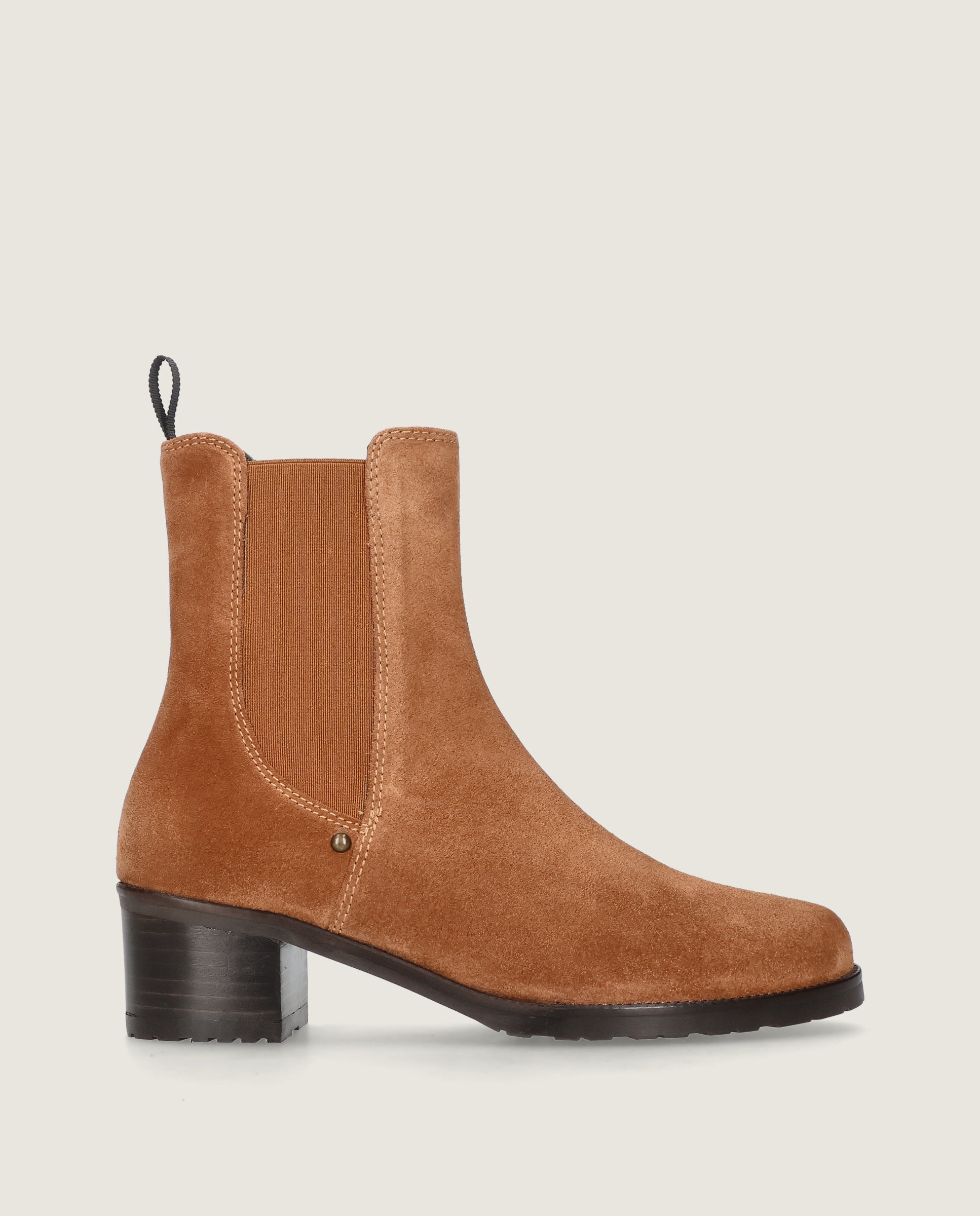 Claudette Brown Suede Ankle Boots