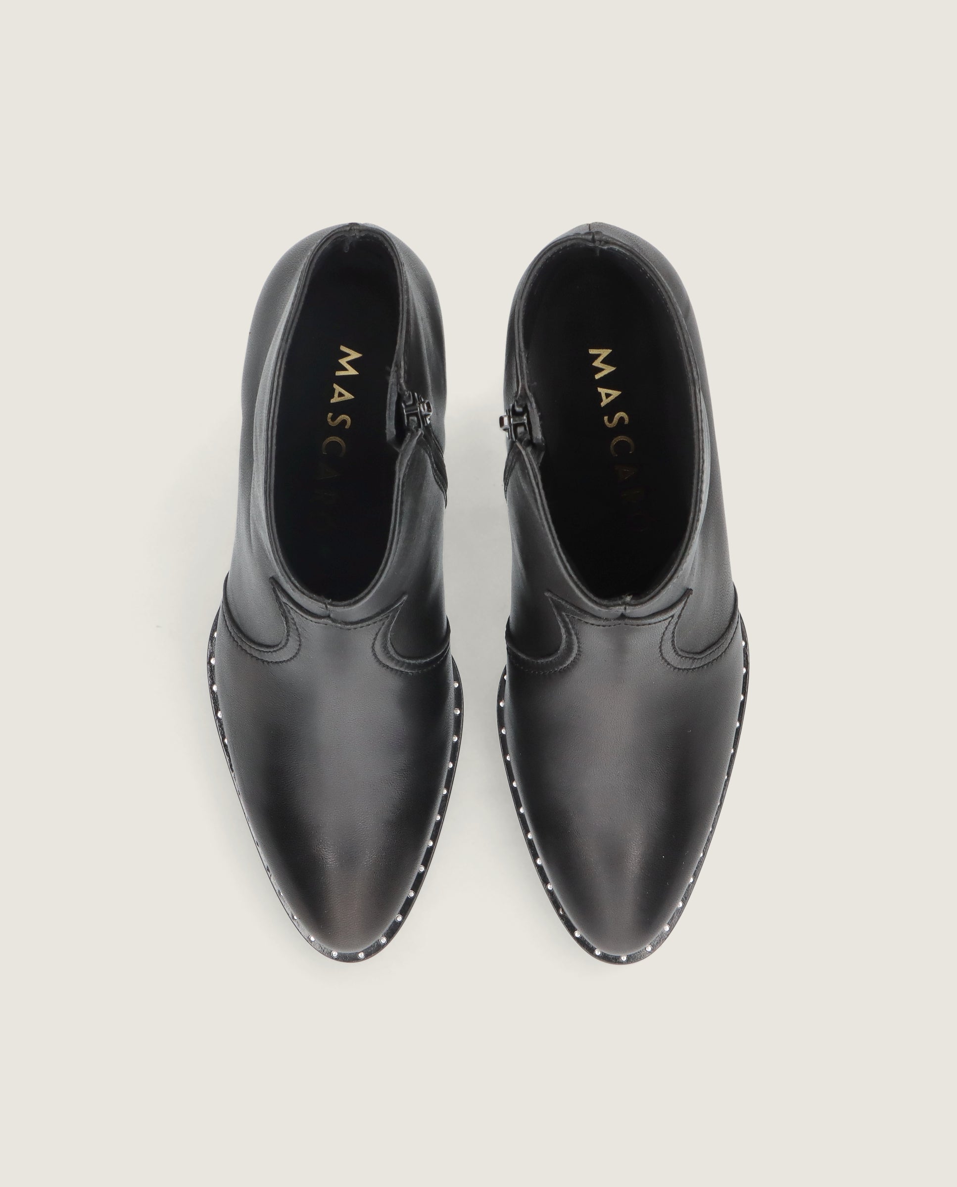 Botines Palermo Negros Piel