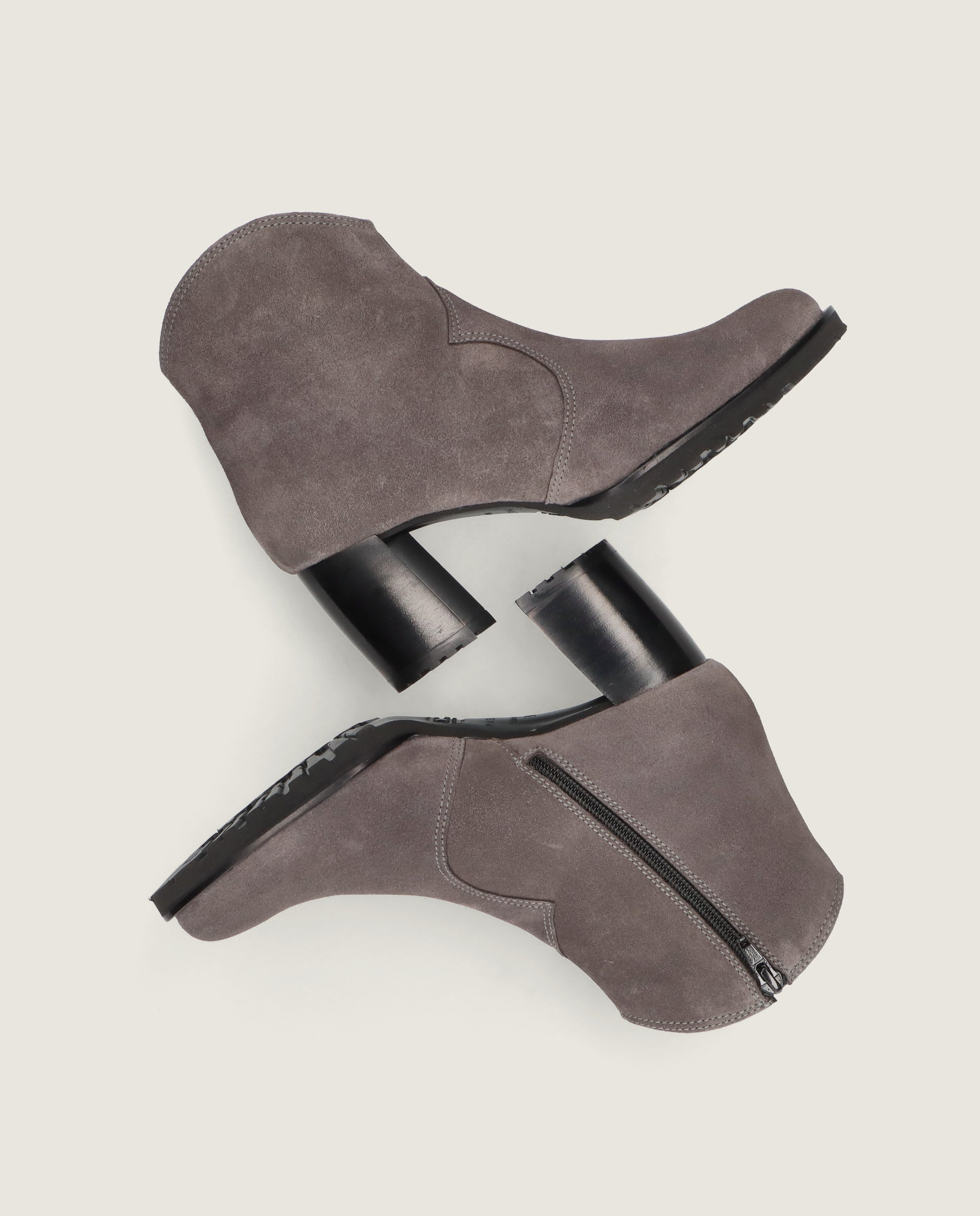 Palermo Grey Suede Ankle Boots