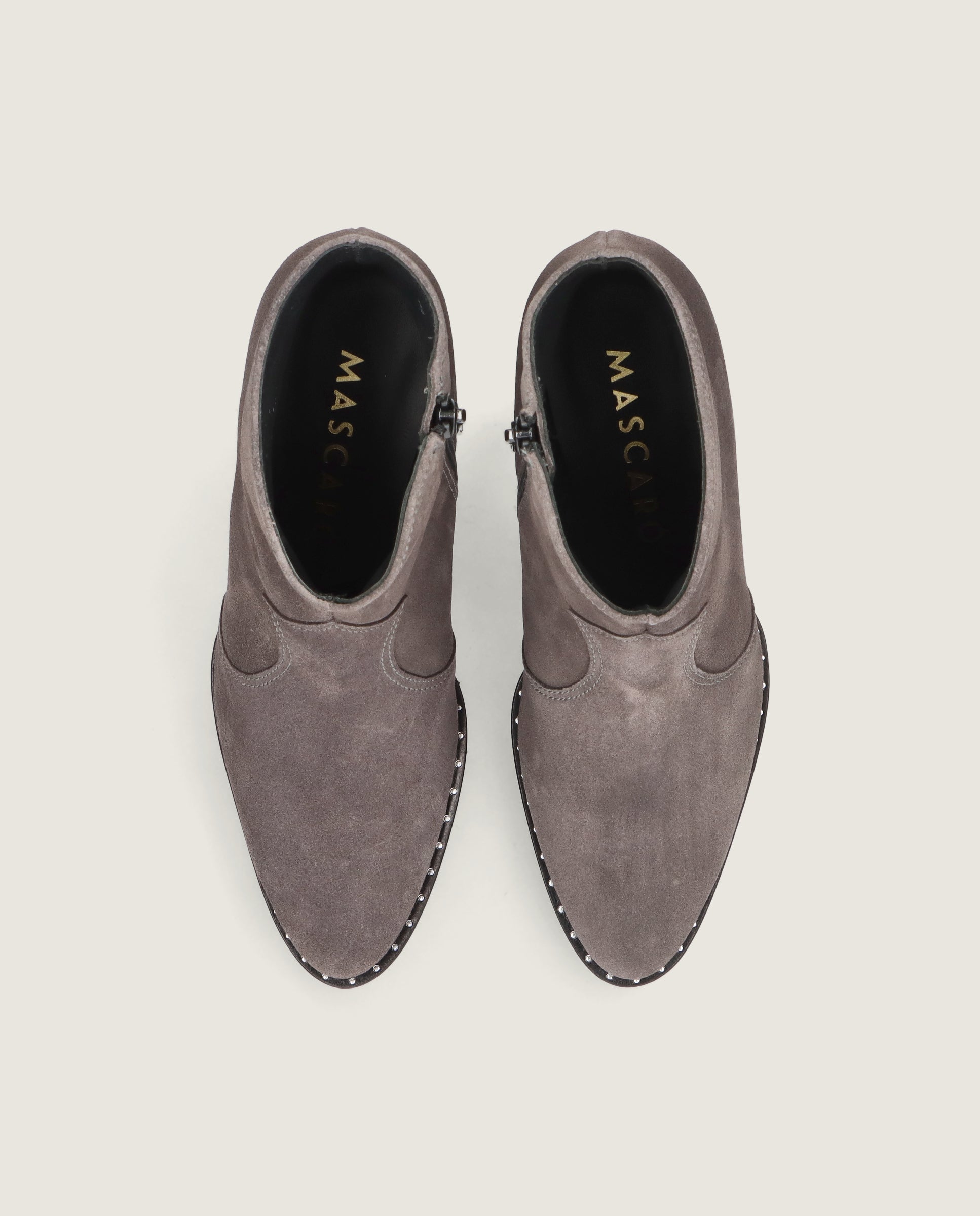 Graue Palermo Wildleder Stiefeletten