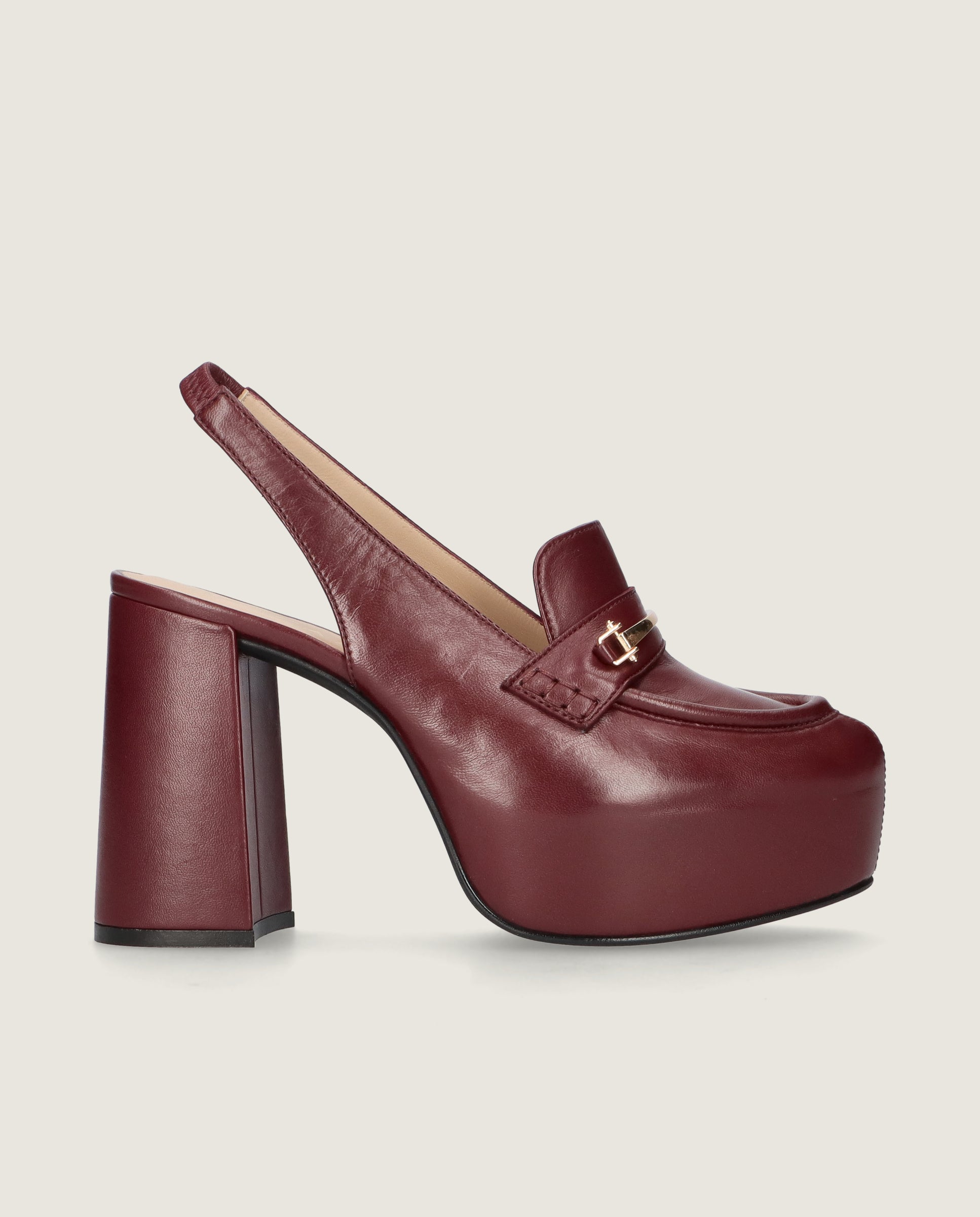 Loafers Anna Azules Piel