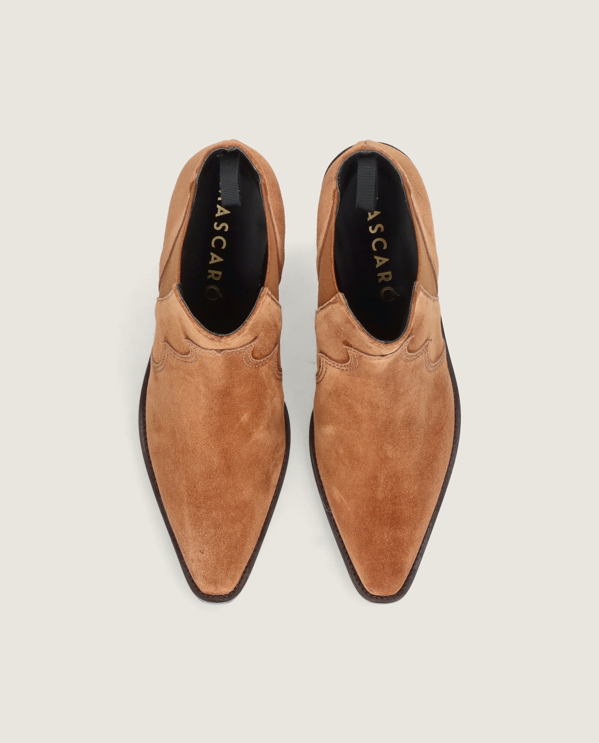 Vista alternativa de Botines Nashville Marrones Ante por Mascaro