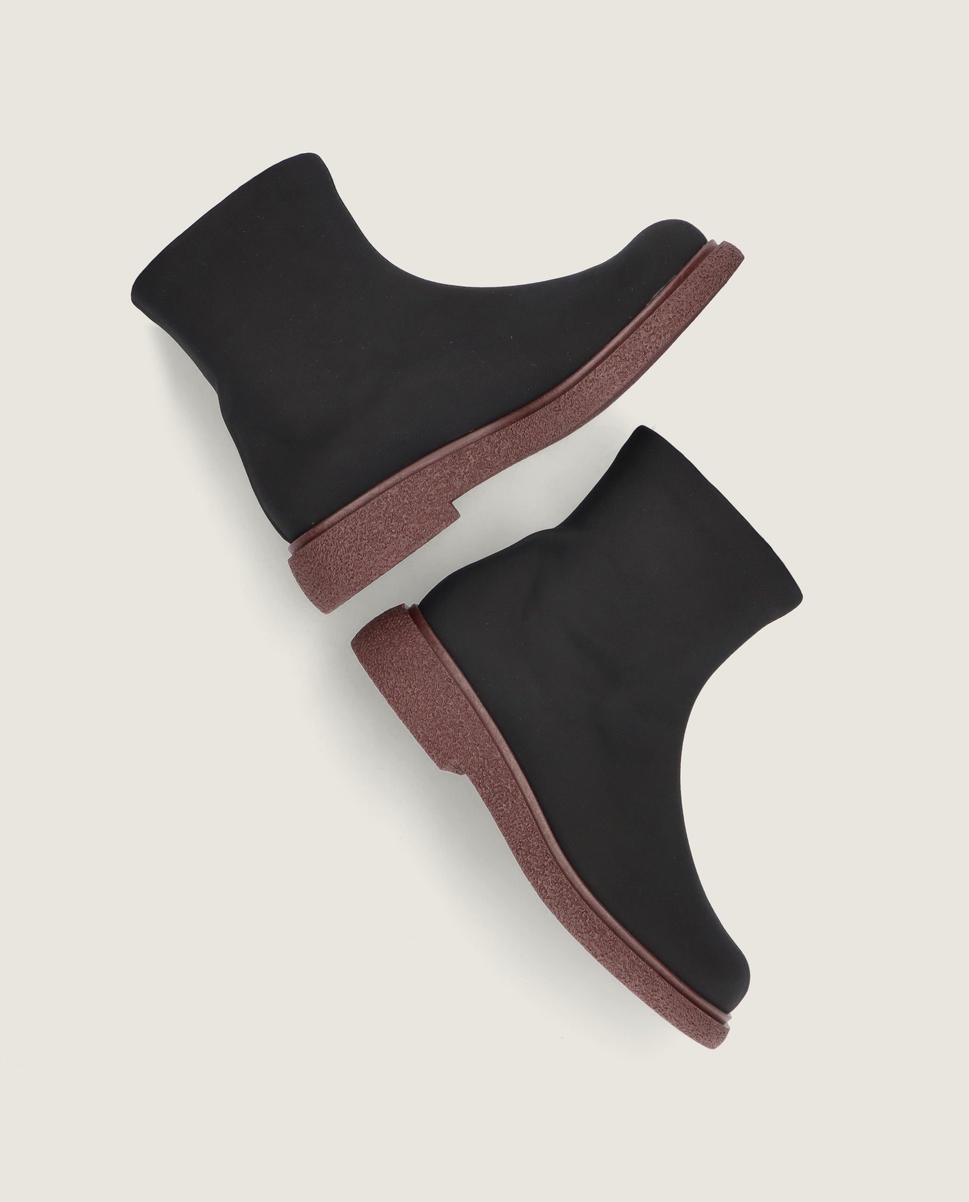 Alice Black Woven Ankle Boots