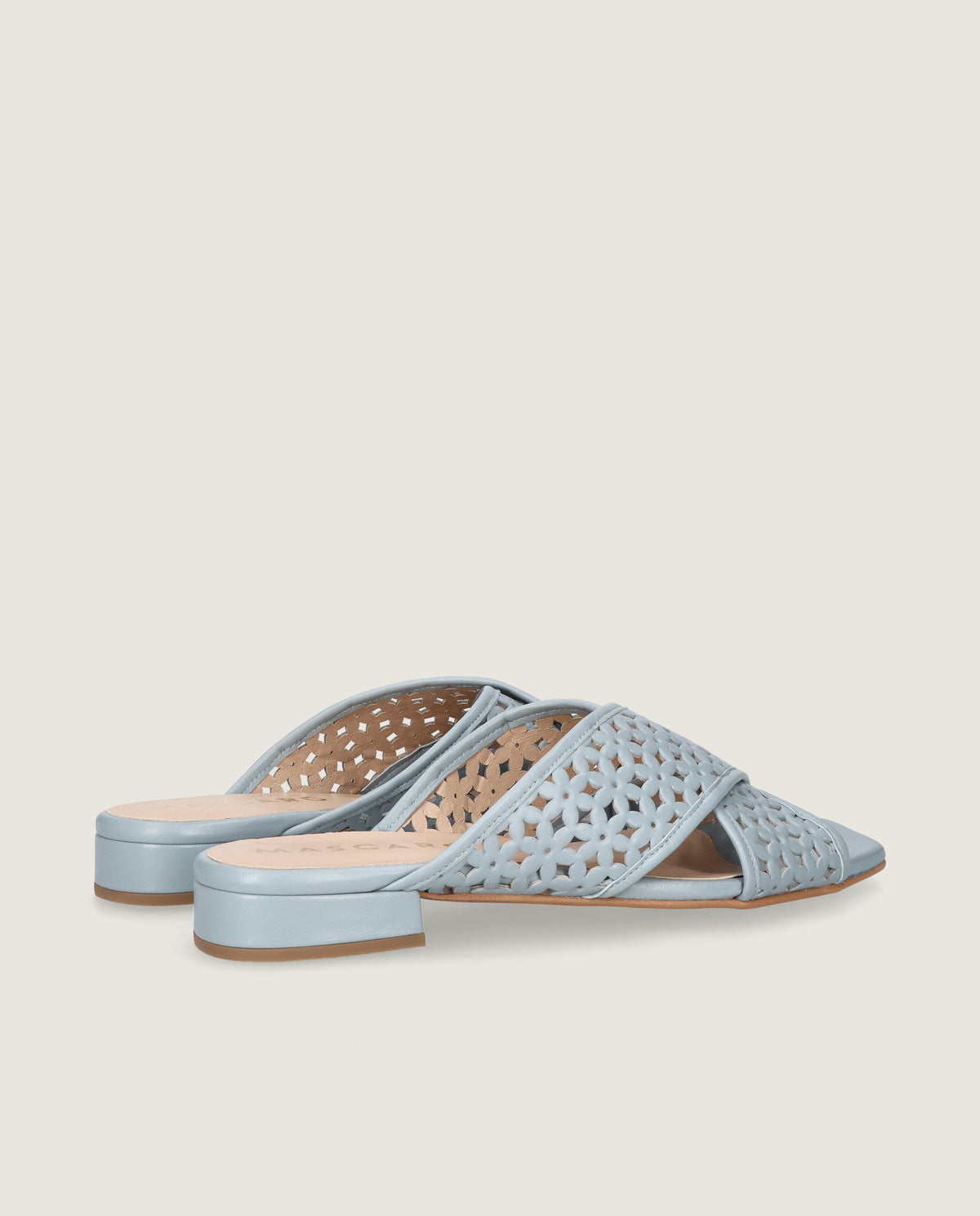 Eva Sandal in blue leather