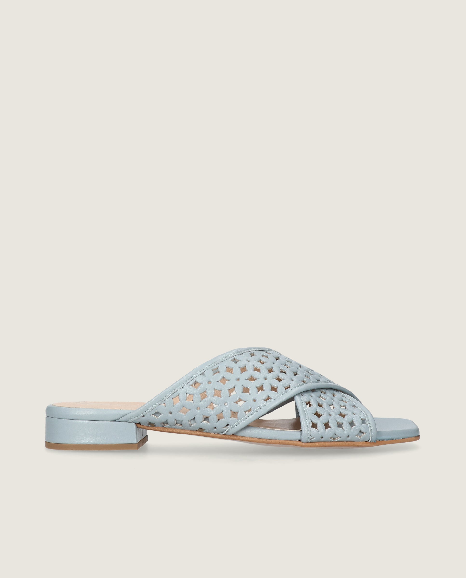 Sandalias Eva Azules Piel