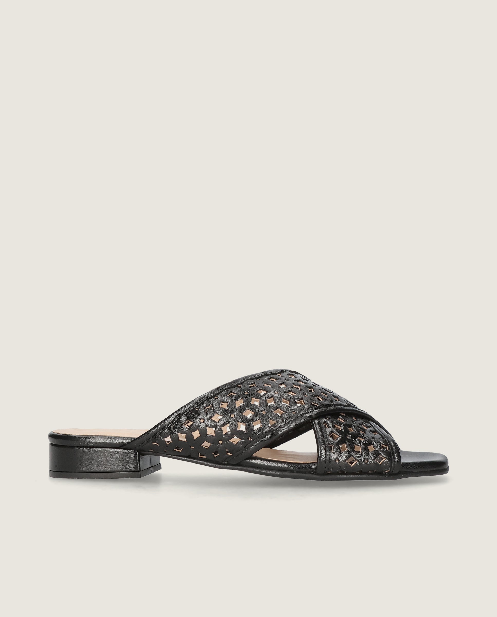 Sandalias Eva Negros Piel