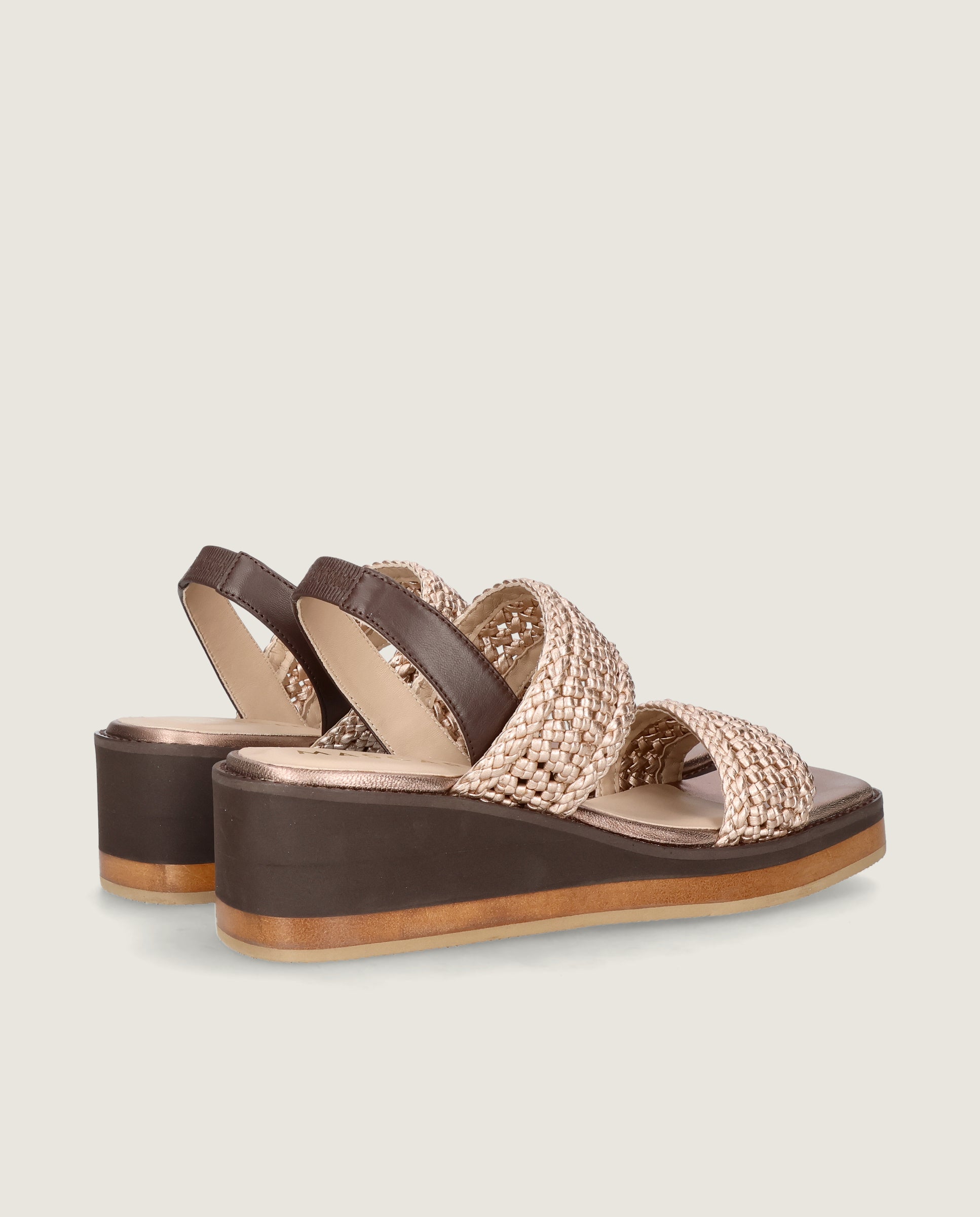 Sandalias Ariana Dorados Pieles metalizadas