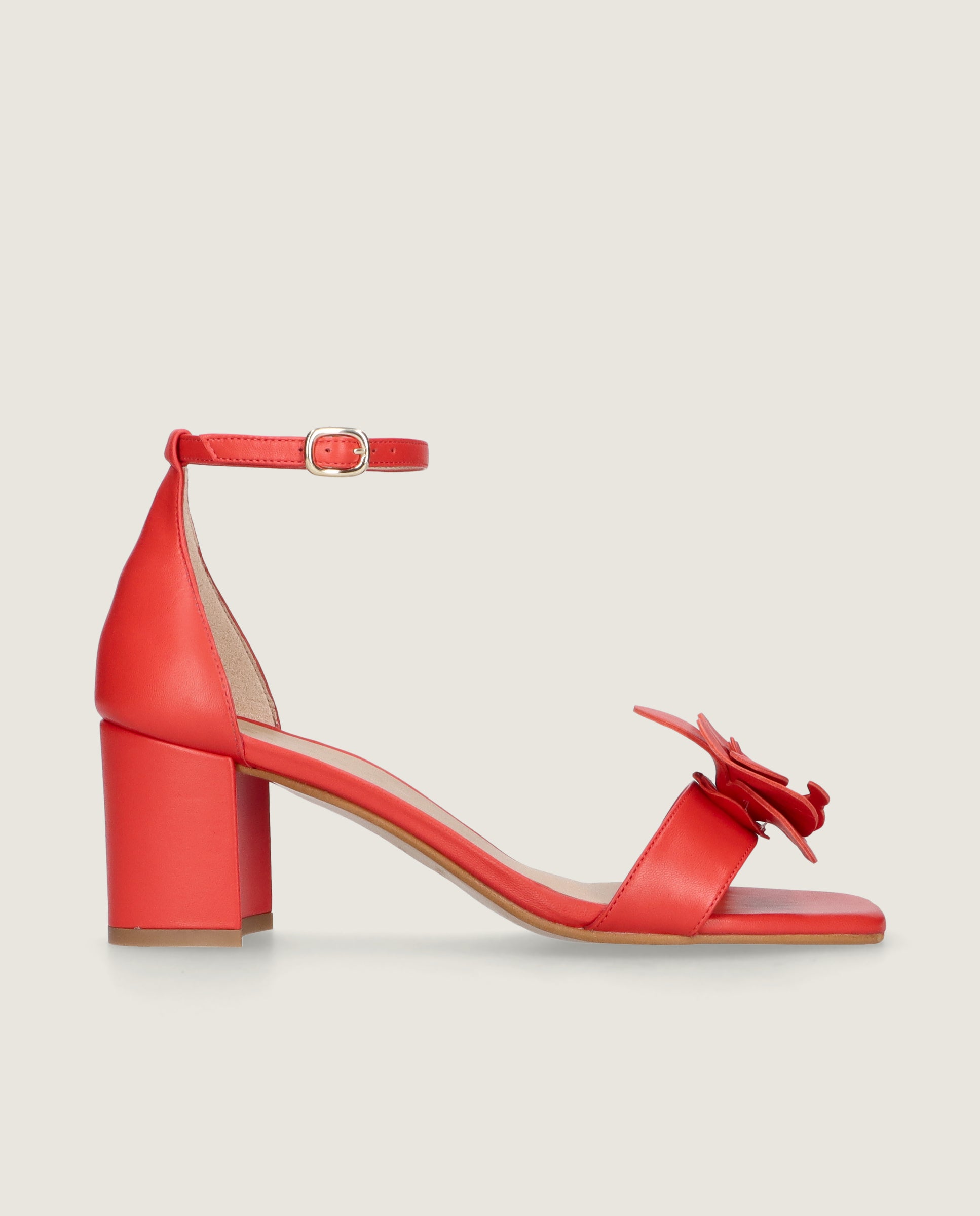 Annie Sandal in red leather