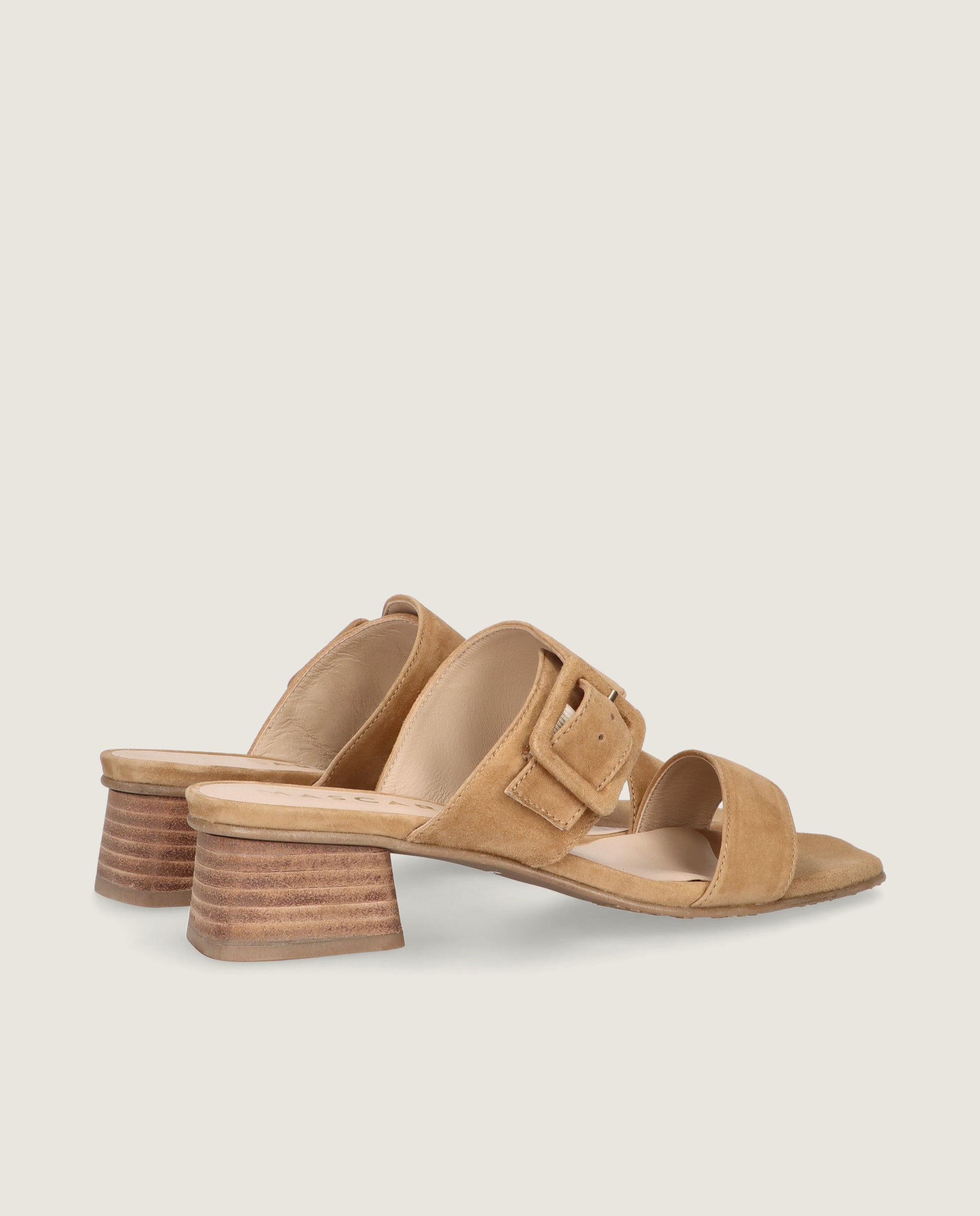 Cannes Sandal in tan colour suede