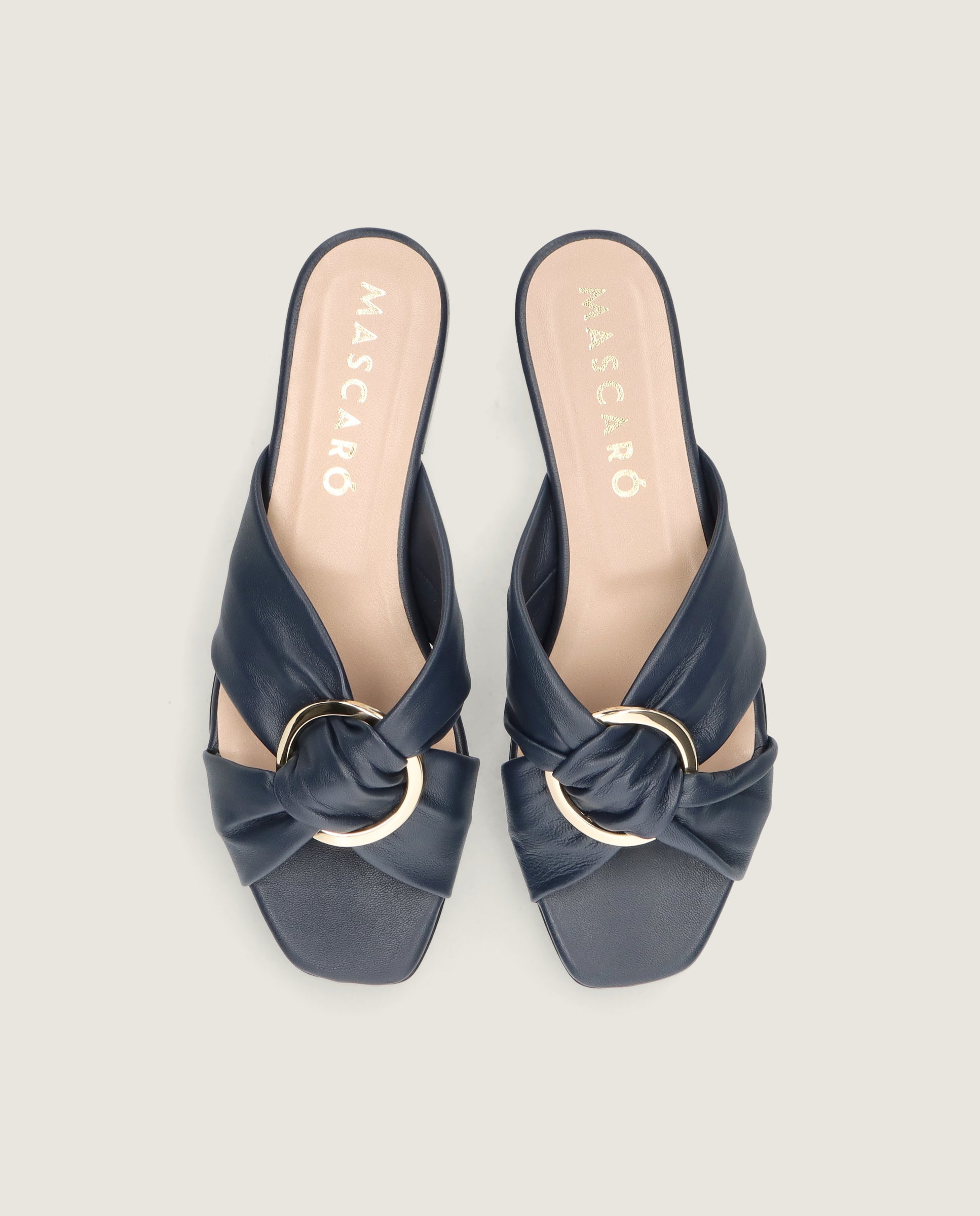 Sandalias Isla Azules Piel