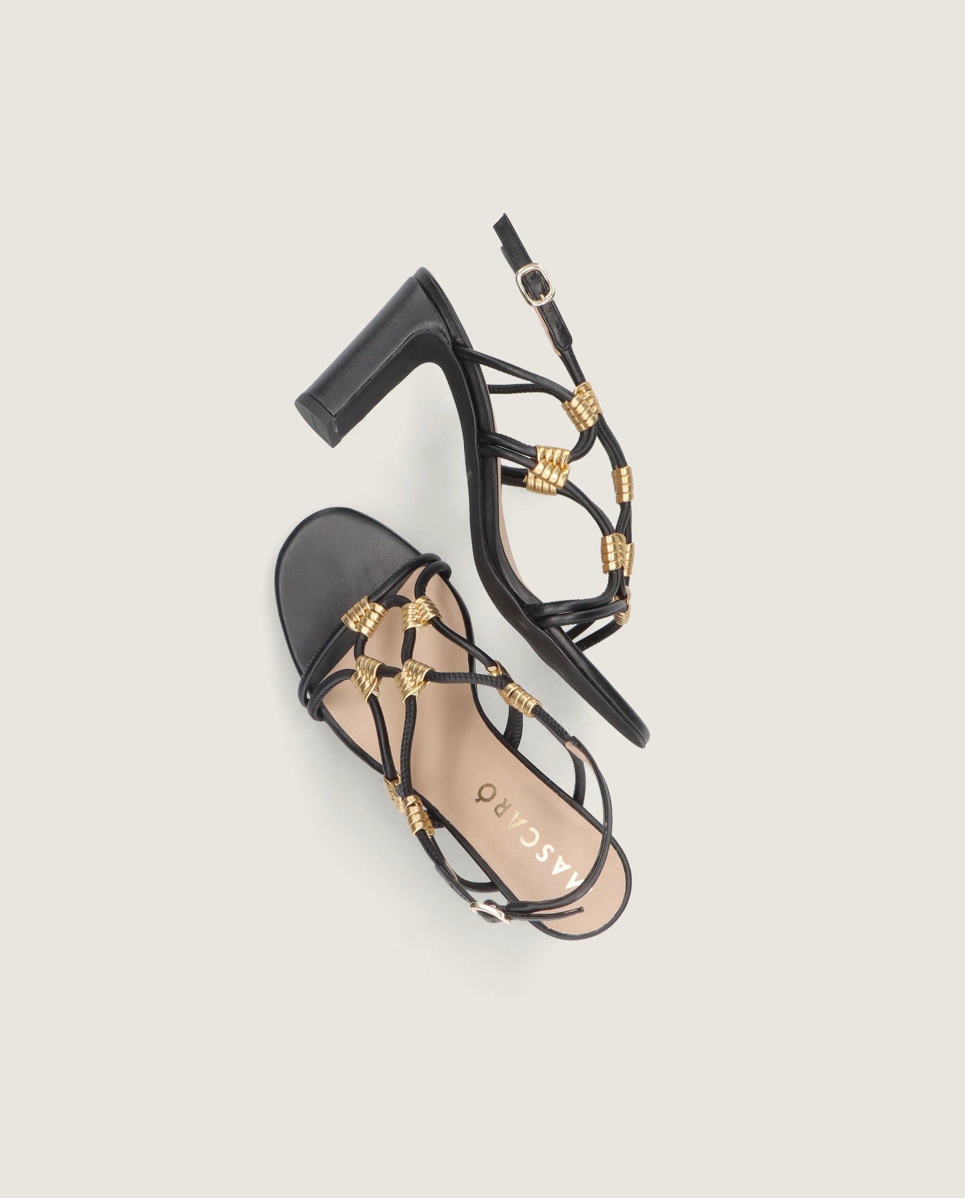 Sandalias Clarice Negros Piel