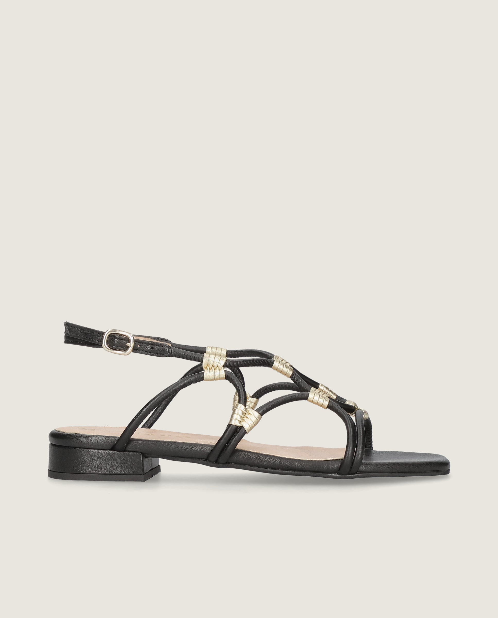 Sandalias Eva Negros Piel