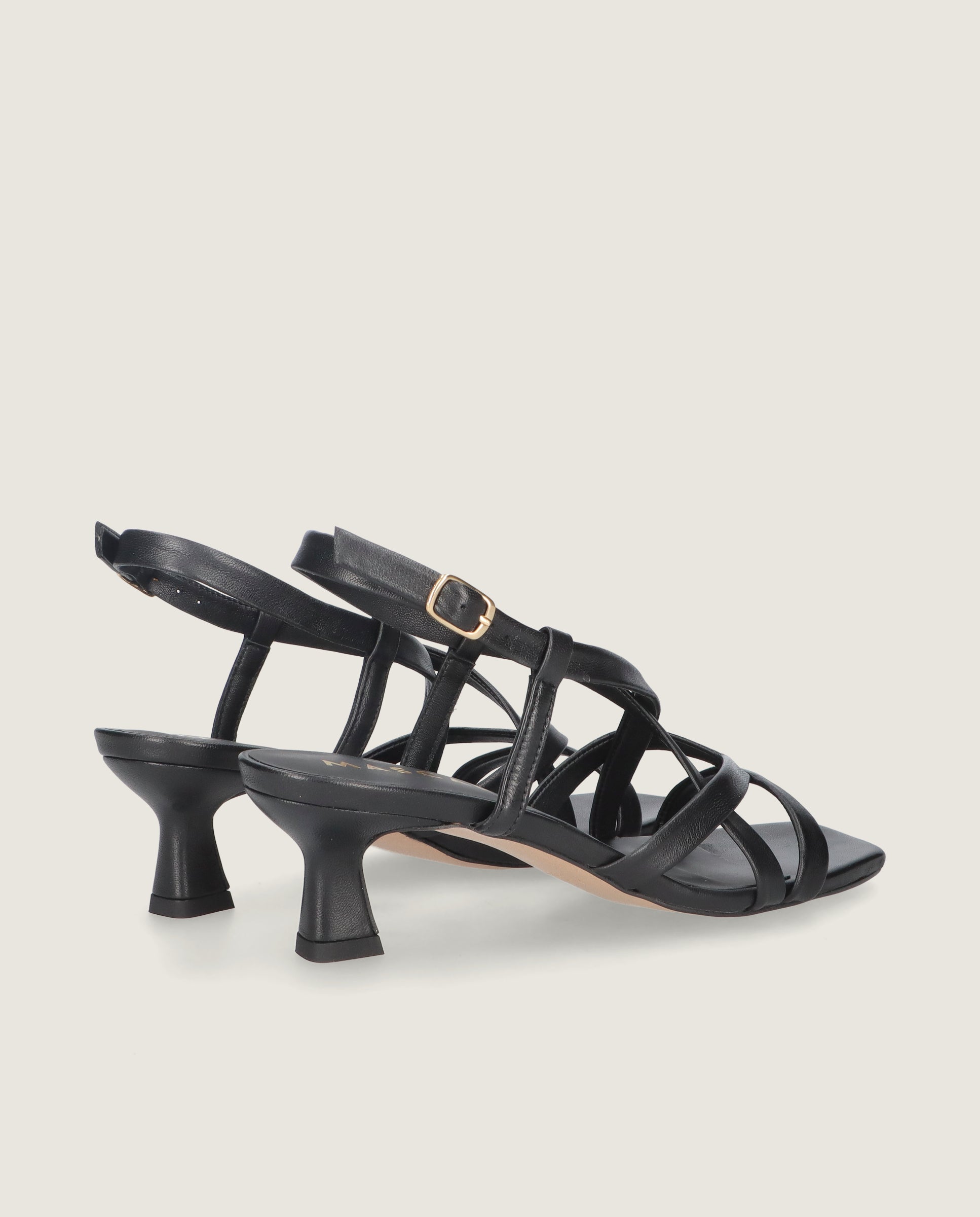 Sandalias Mandy Negros Piel