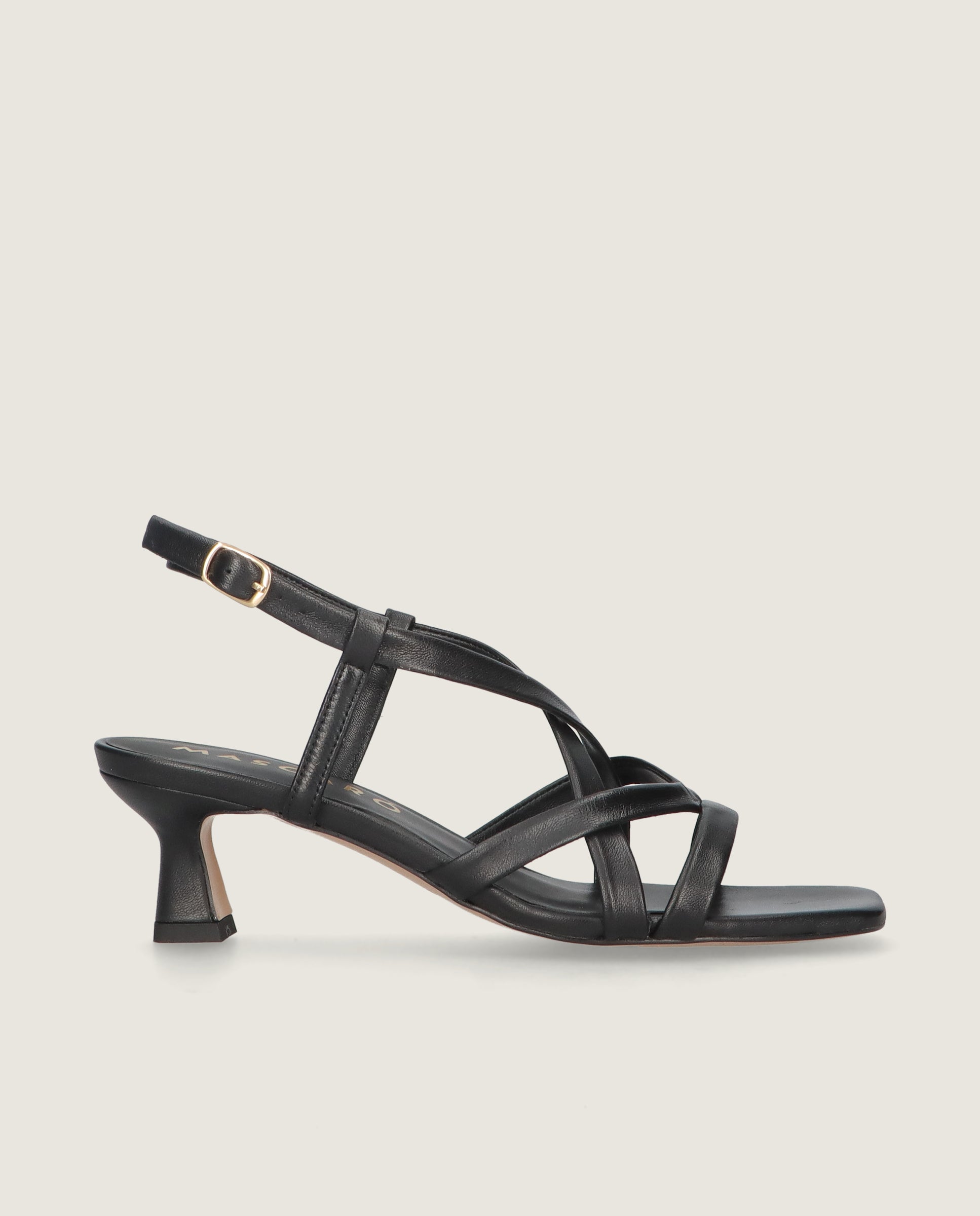 Sandalias Mandy Negros Piel