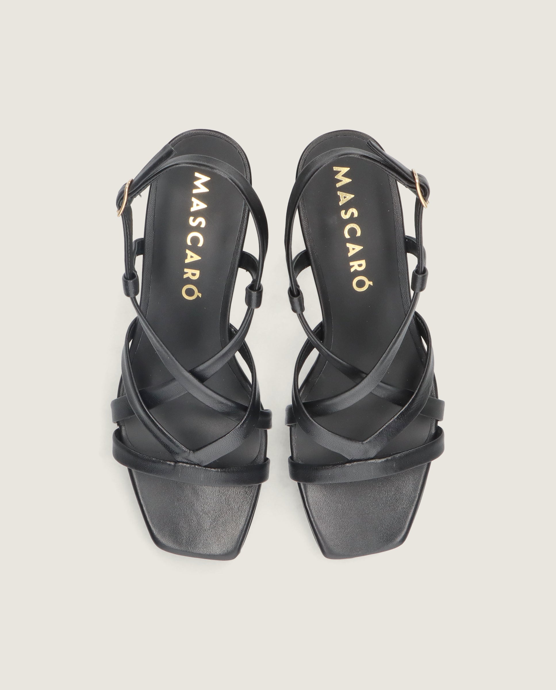 Sandalias Mandy Negros Piel