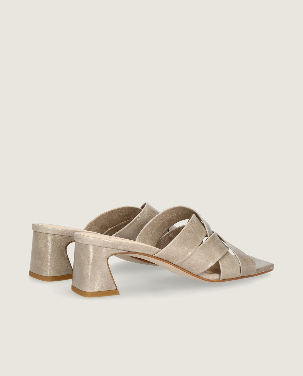 Sandalias Paula Grises Piel