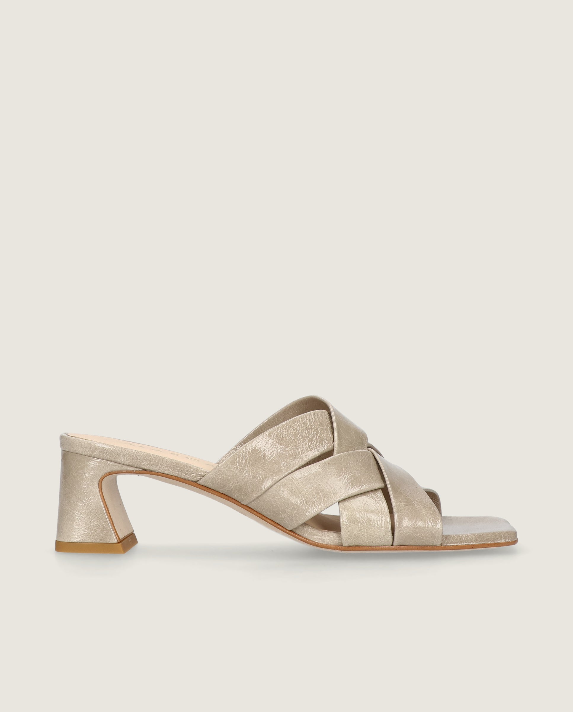 Sandalias Paula Grises Piel