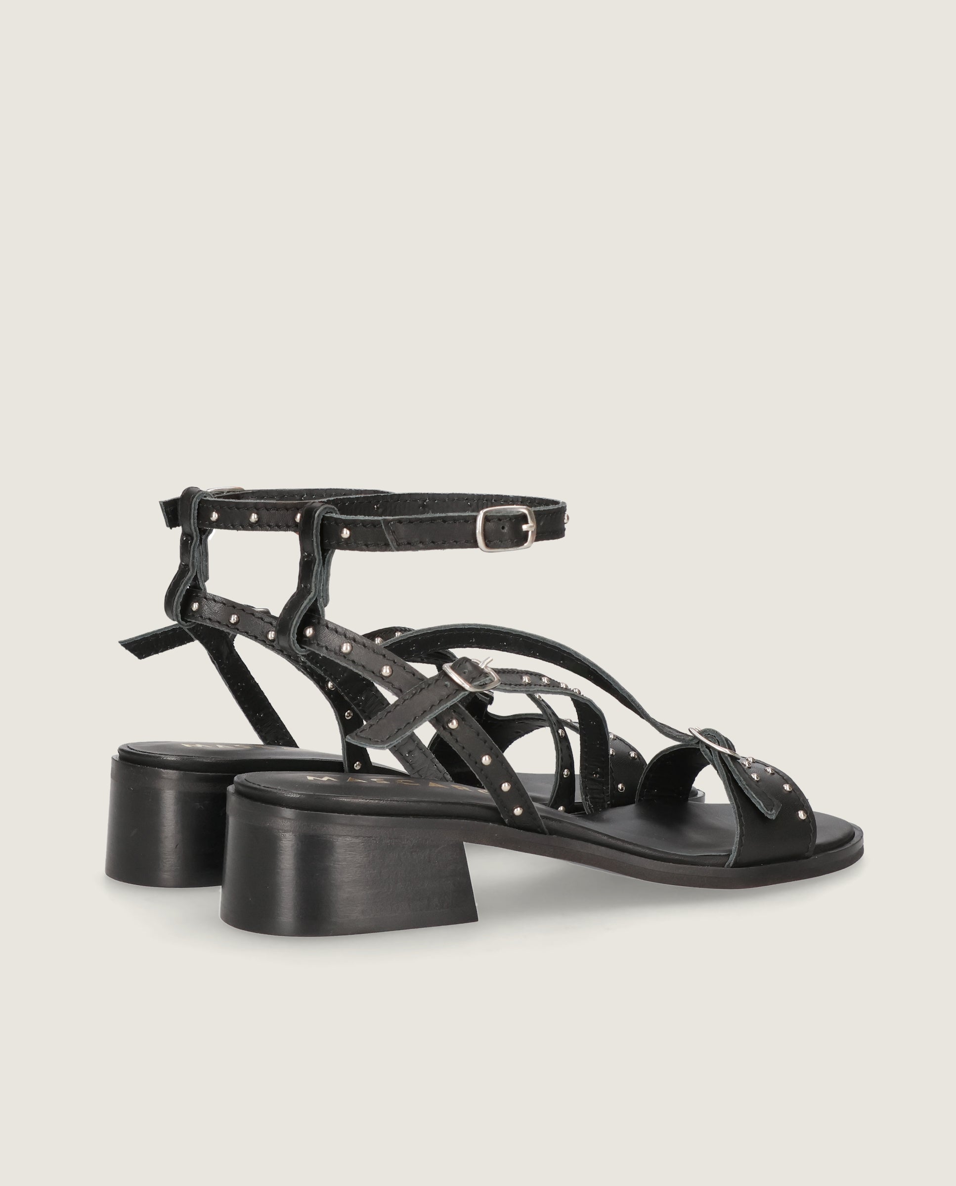 Sandalias Lulu Negros Piel