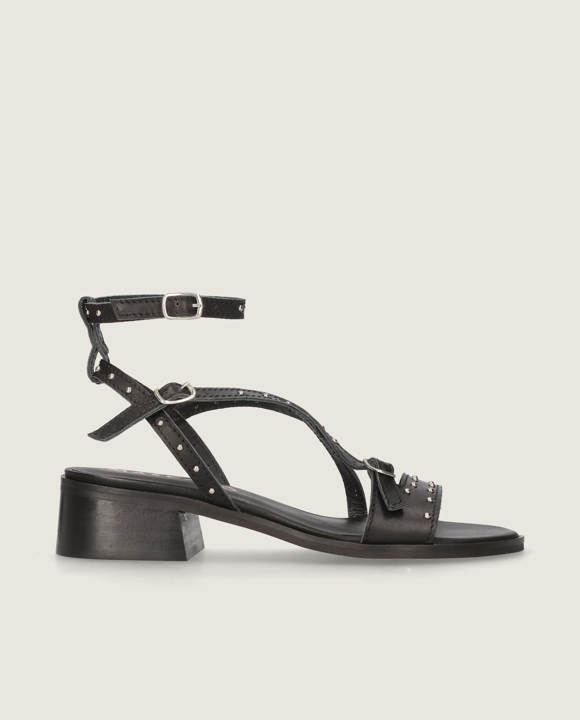 Sandalias Lulu Negros Piel