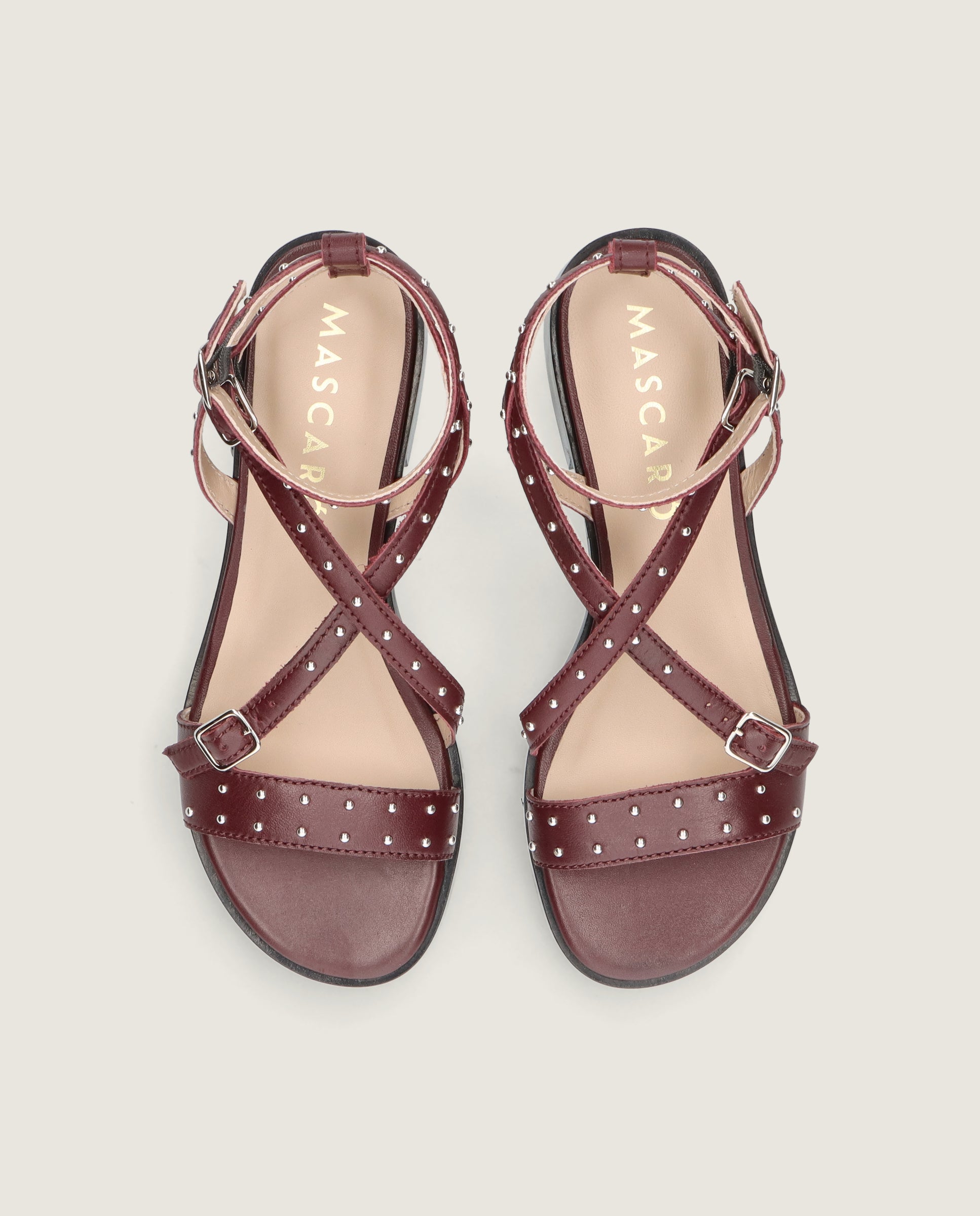 Sandalias Lulu Rojos Piel