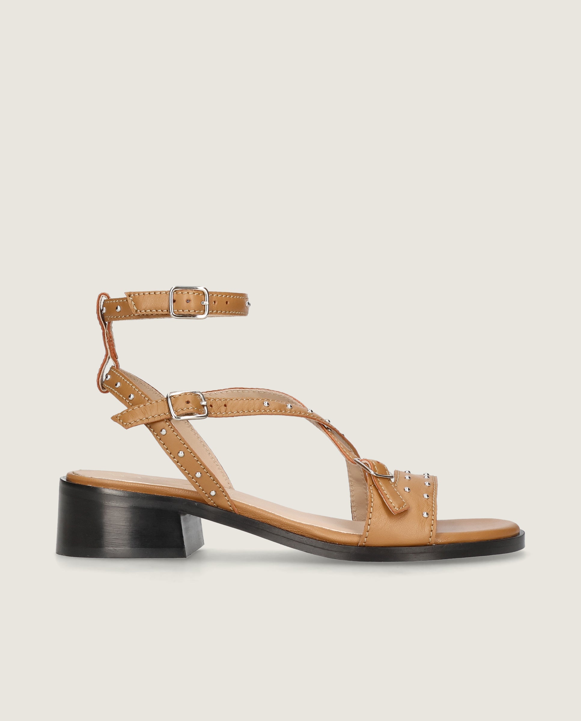 Sandalias Lulu Marrones Piel