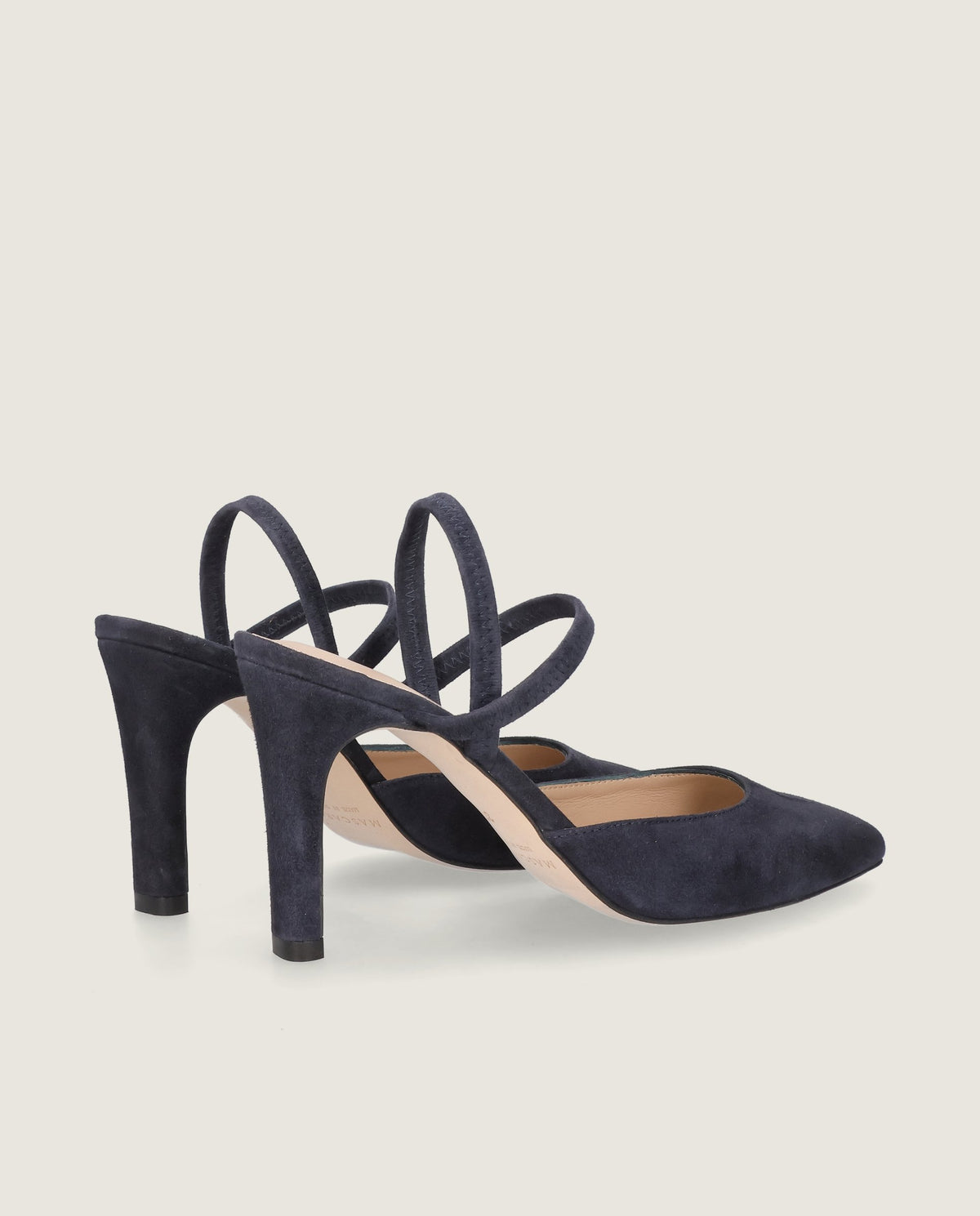 Alya Slingback Pump in navy blue suede