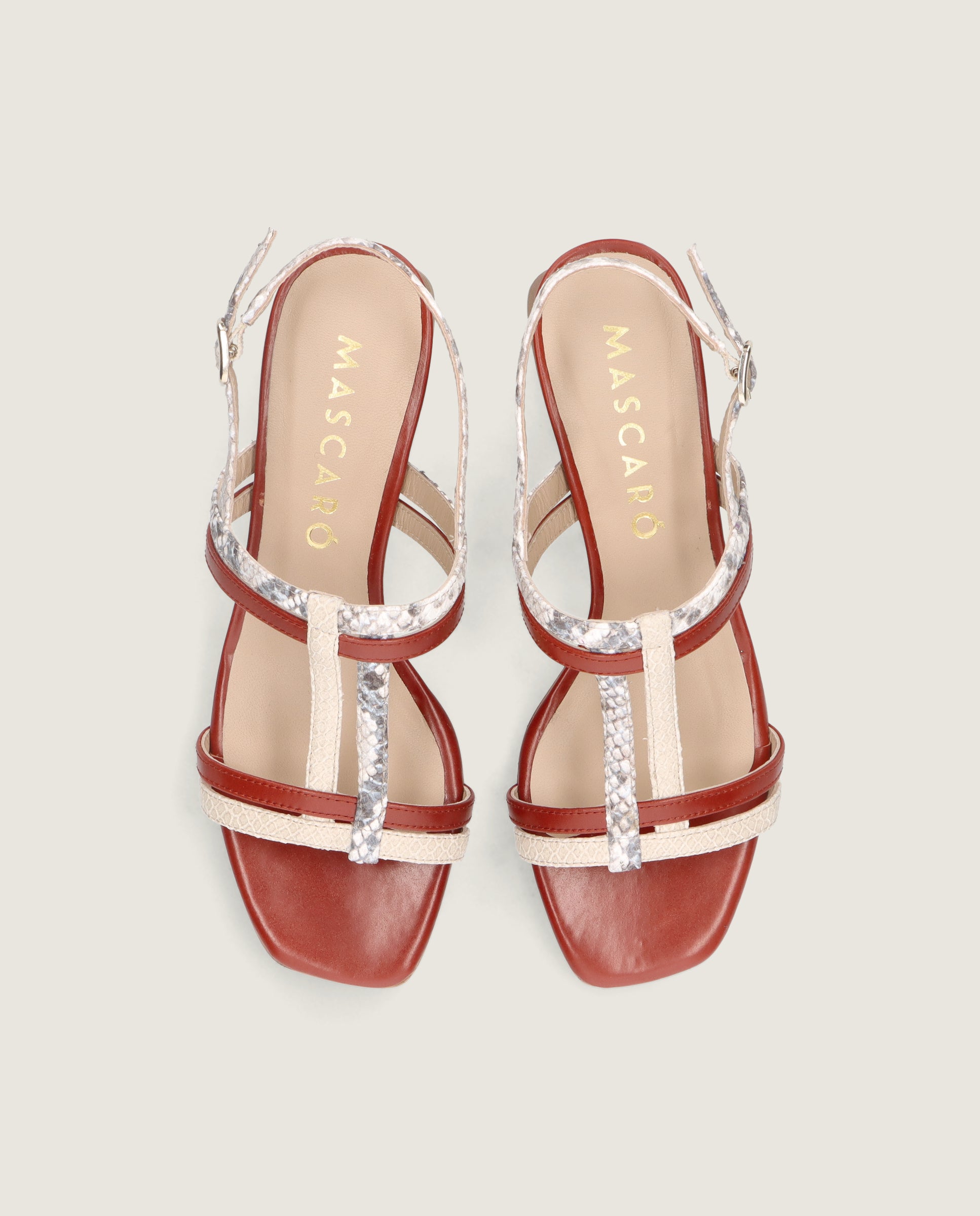 Vista alternativa de Sandalias Cannes Blancos Pieles estampadas por Mascaro