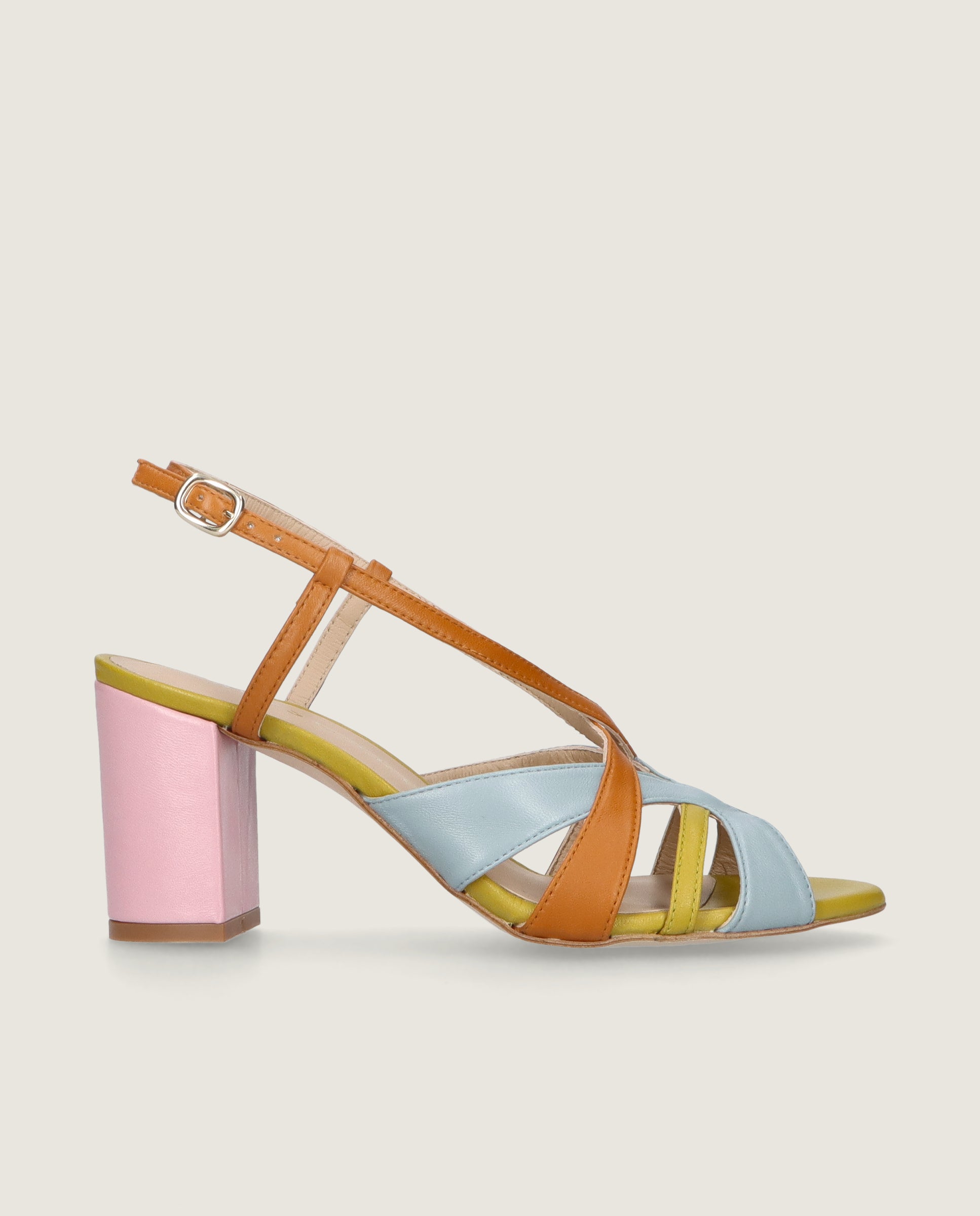 Thais Sandal in multicoloured leather