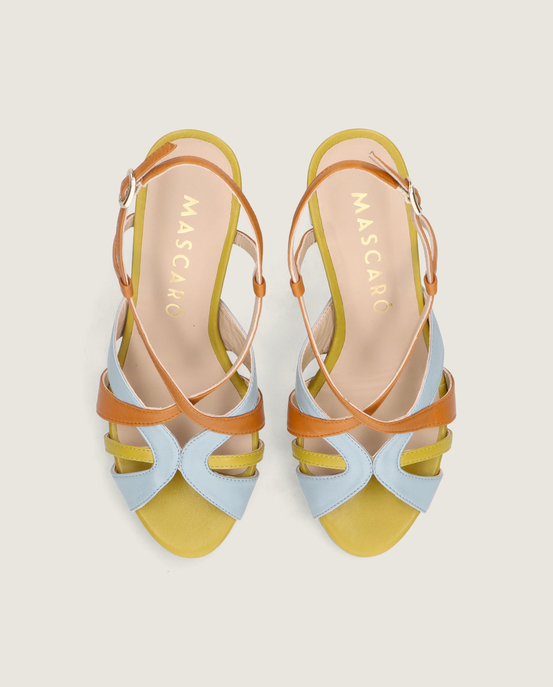 Vista alternativa de Sandalias Thais Multicolores Piel por Mascaro
