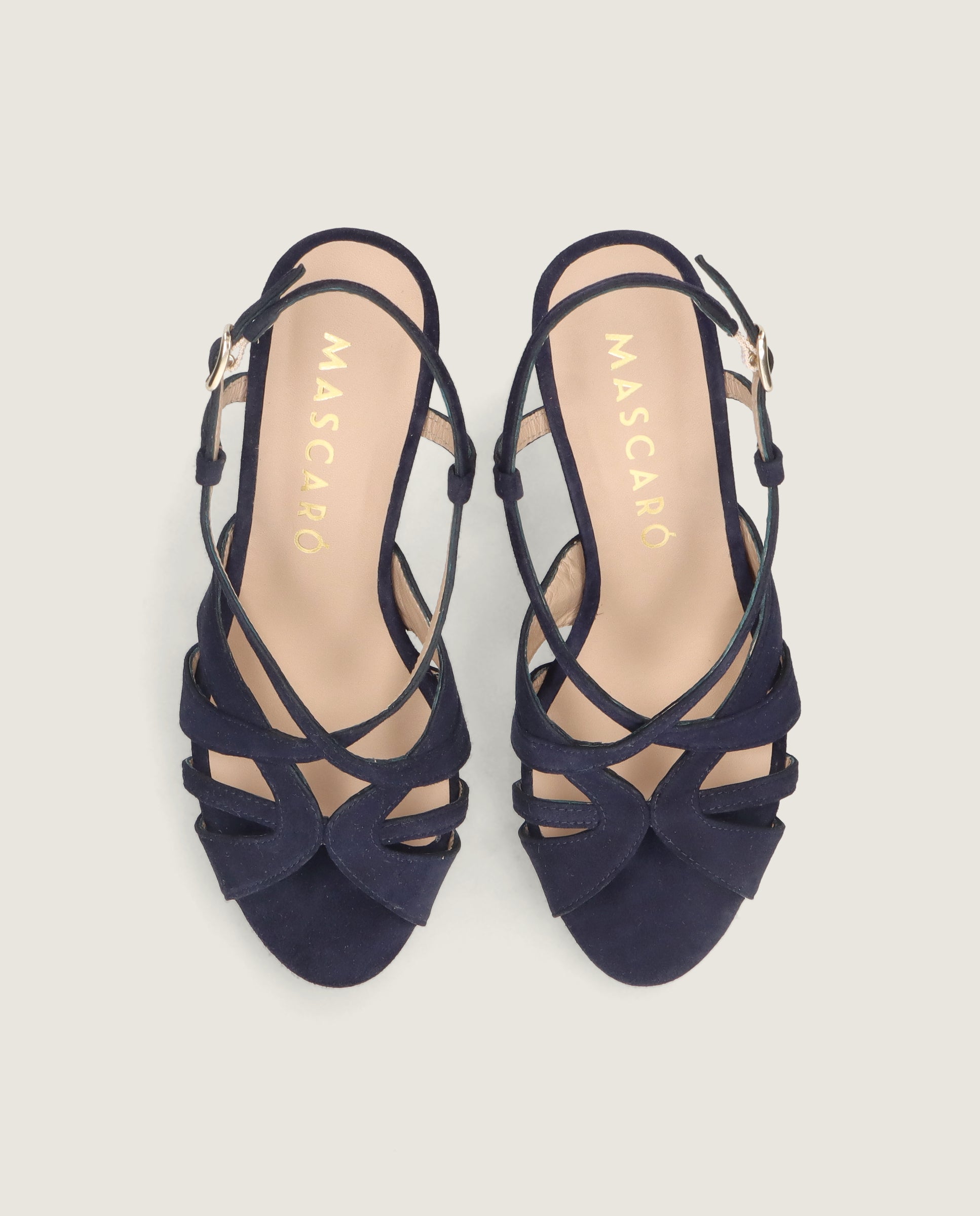 Sandalias Thais Azules Ante