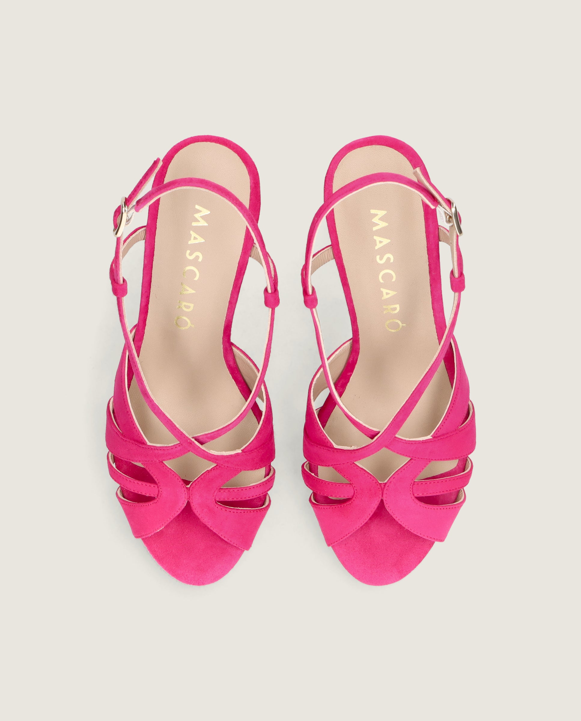 Thais Sandal in hot pink suede
