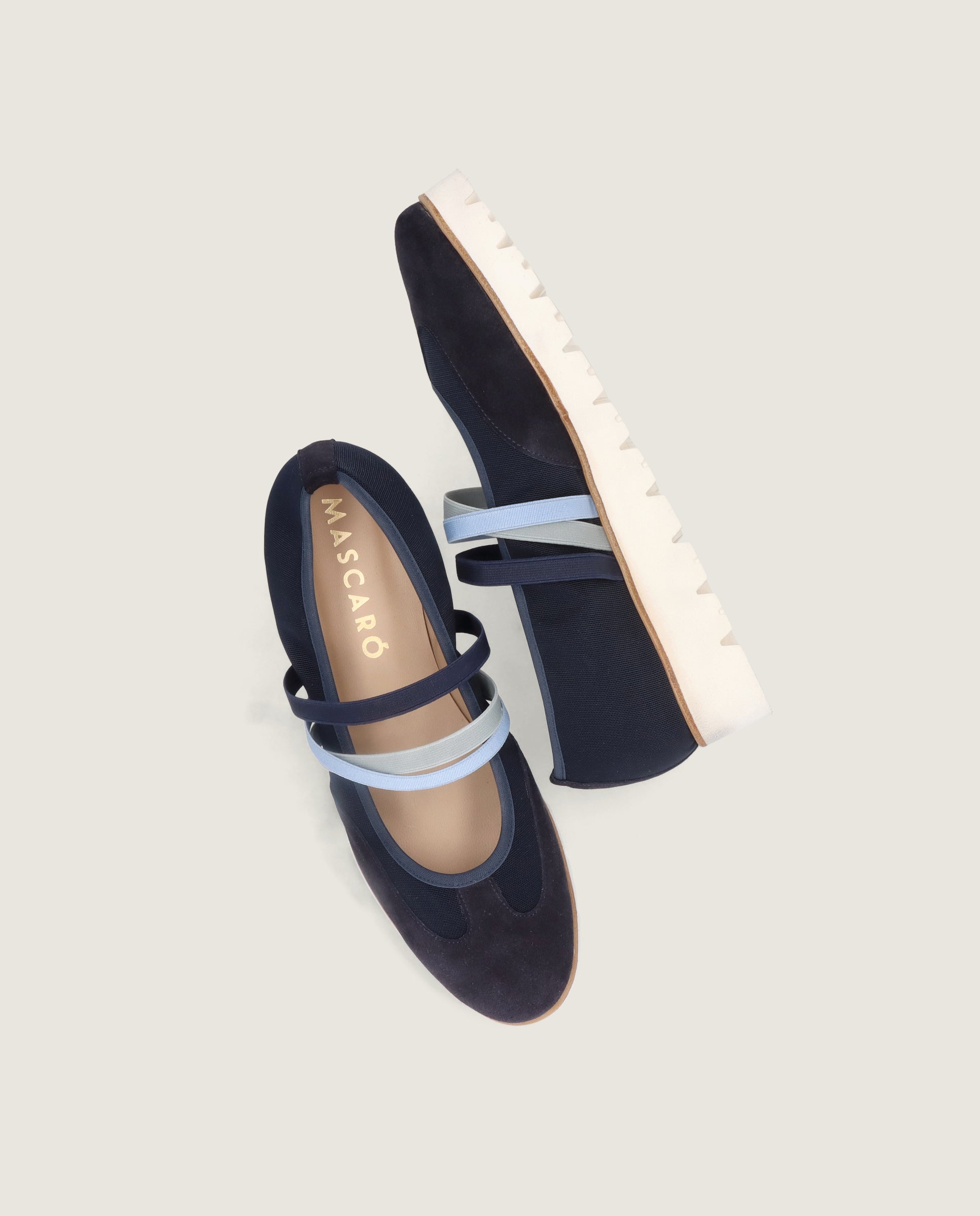 Bailarinas Charlize Azules Ante