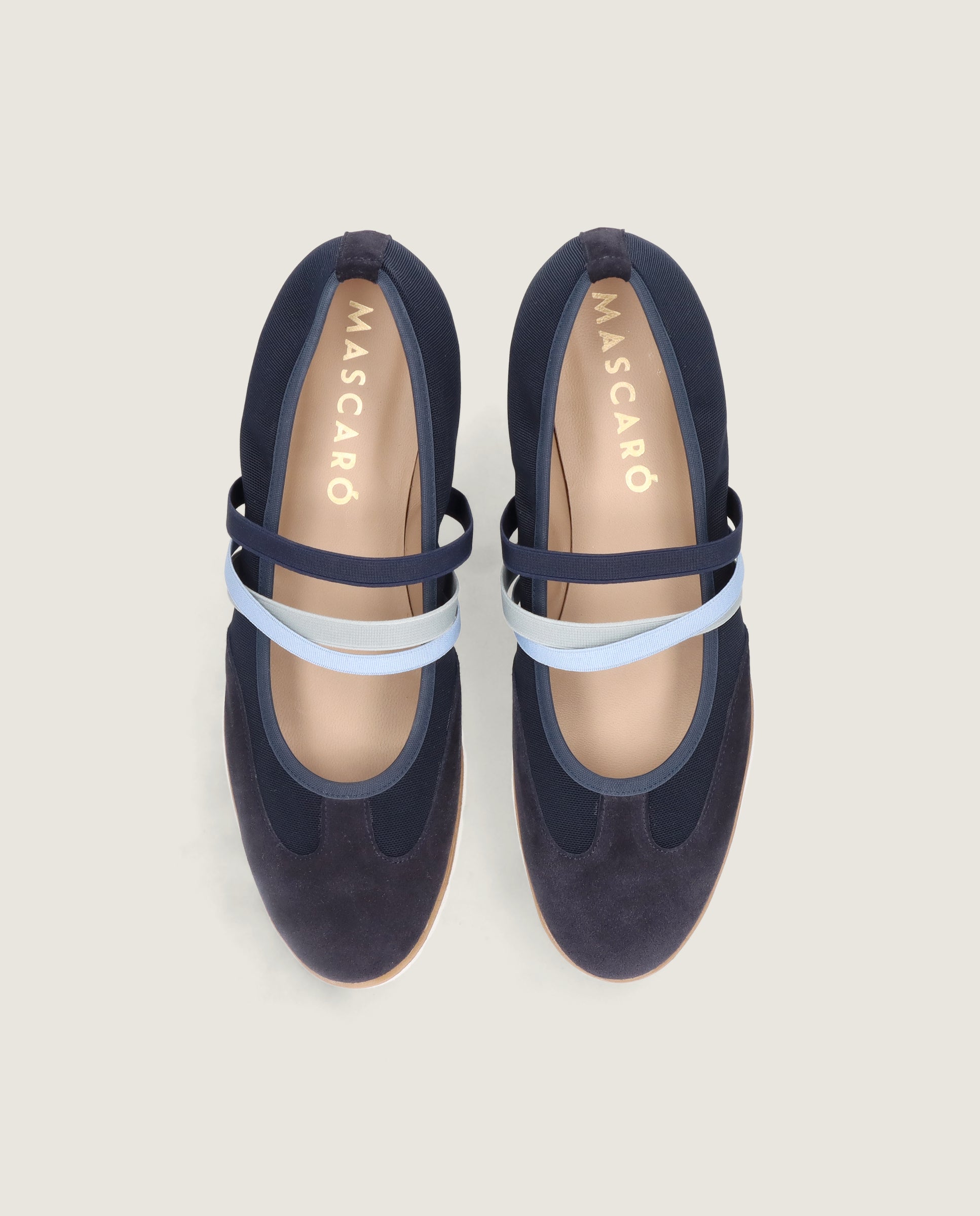 Bailarinas Charlize Azules Ante