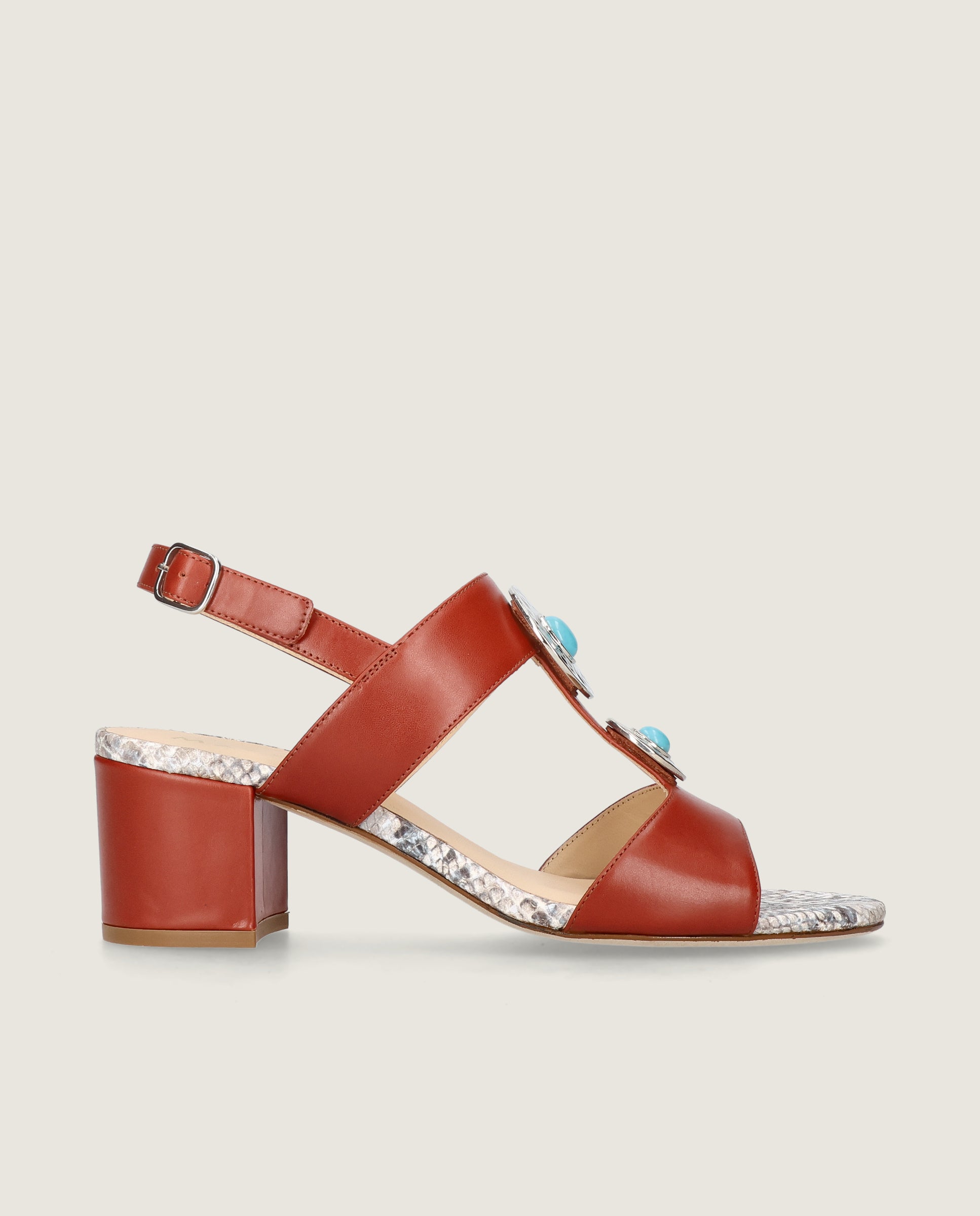 Sandalias Emilia Rojos Piel