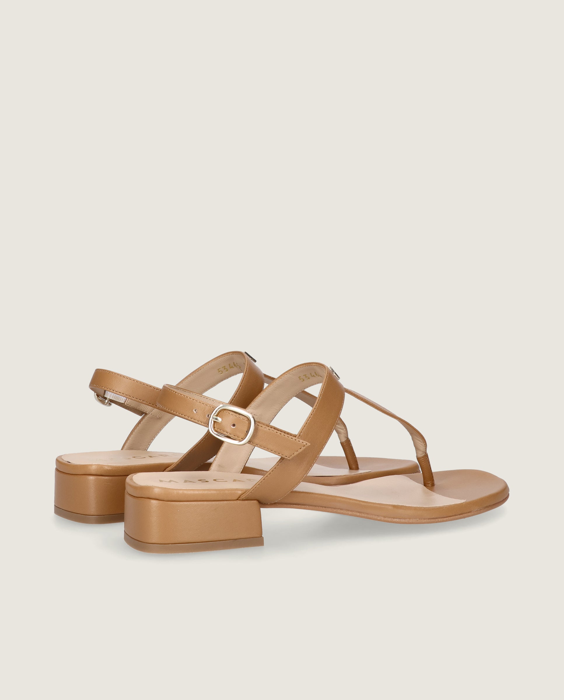 Sandalias Amelie Marrones Piel