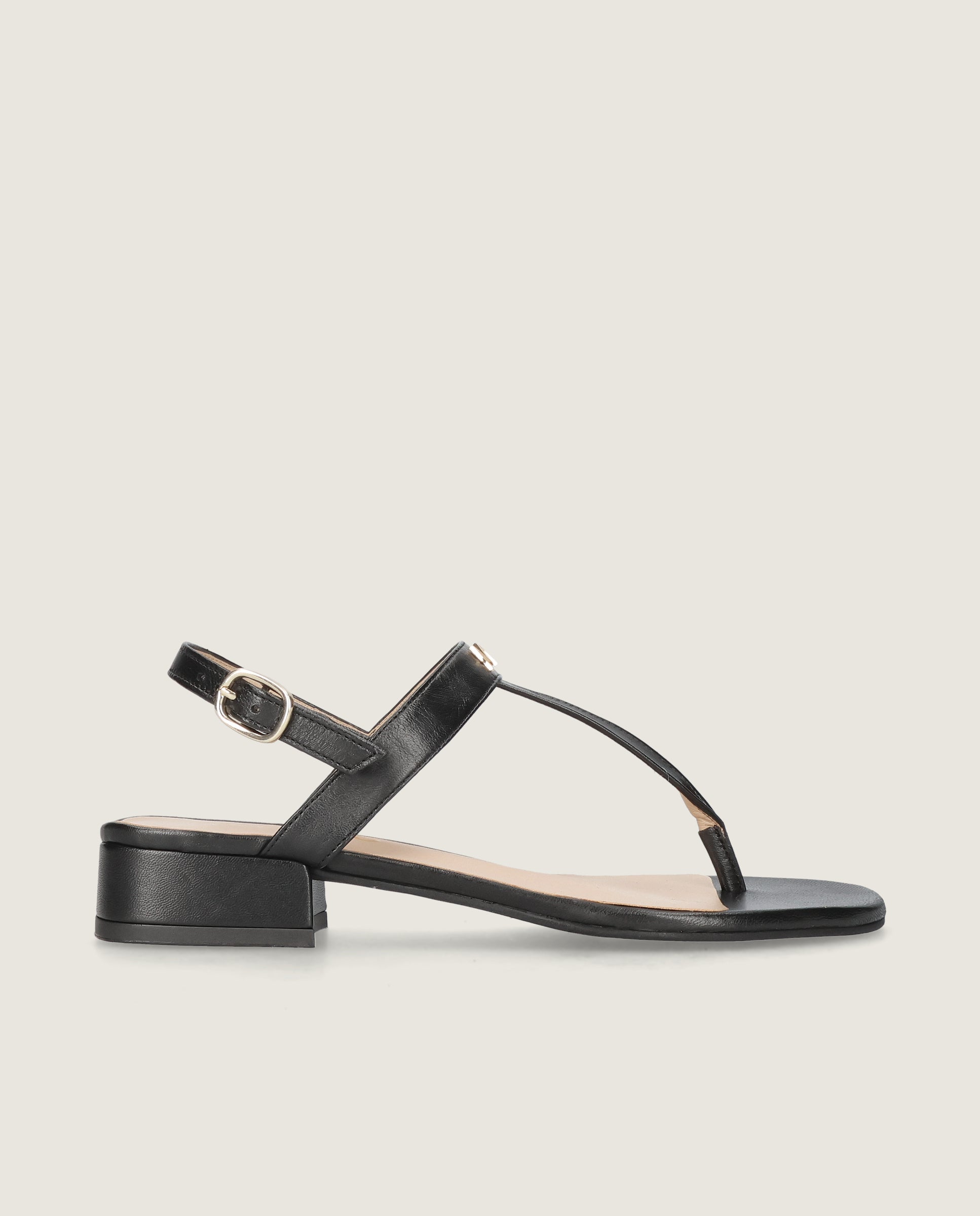 Sandalias Amelie Negros Piel