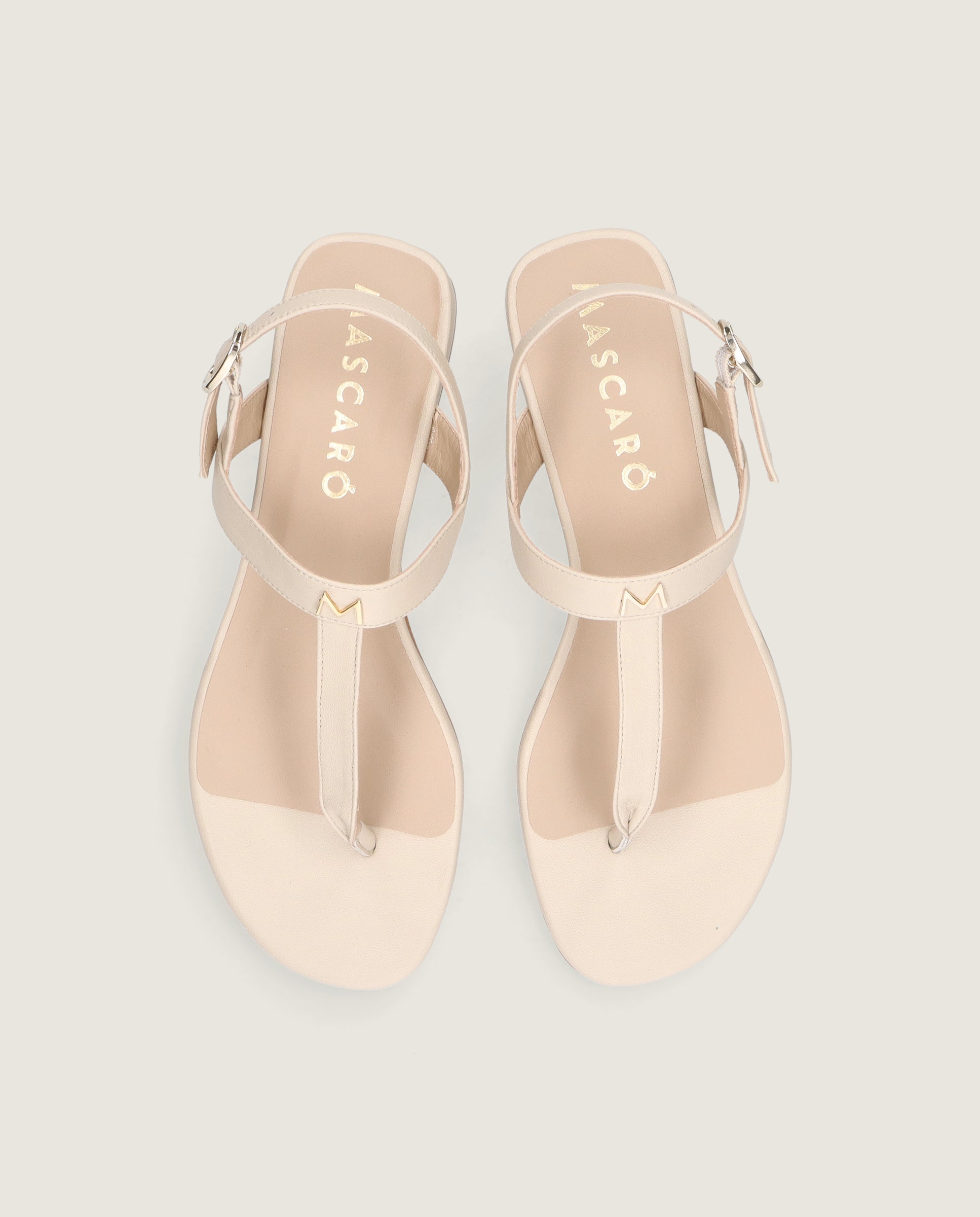 Vista alternativa de Sandalias Amelie Blancos Piel por Mascaro