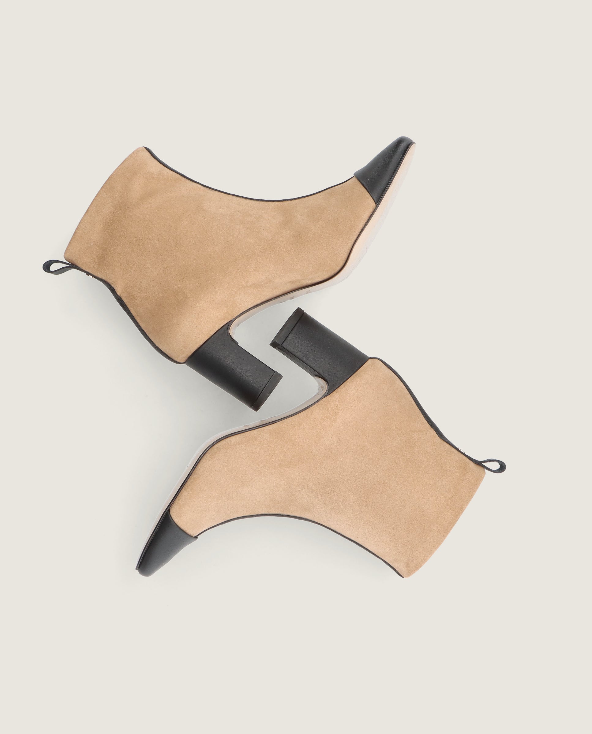 Botines Jolie Beiges Tejidos