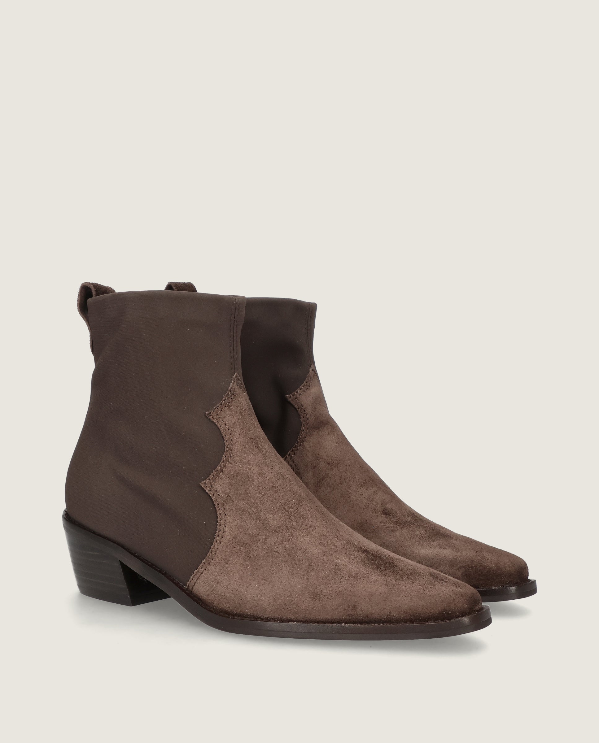 Botines Nashville Marrones Tejidos