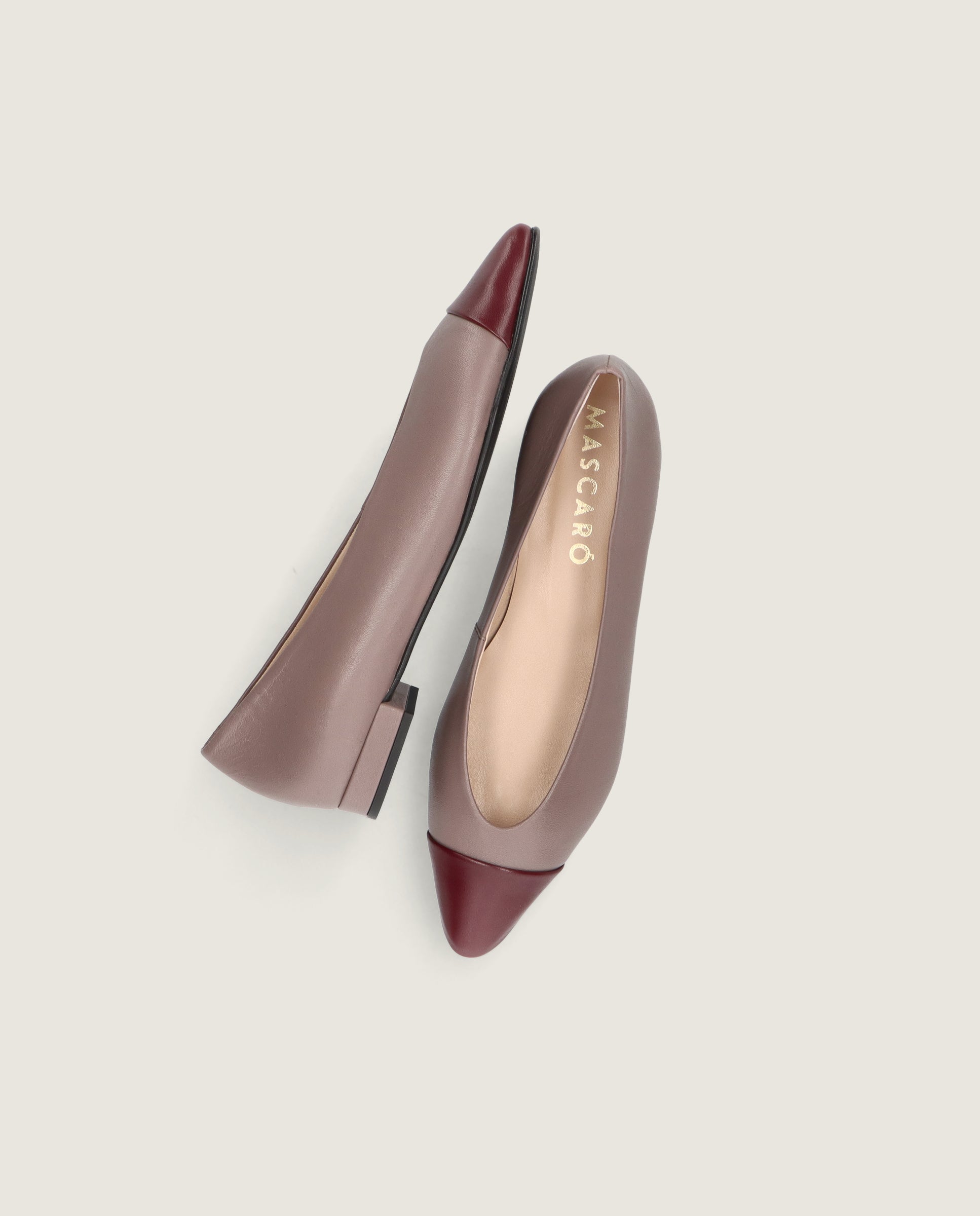 Bailarinas Elise Grises Piel