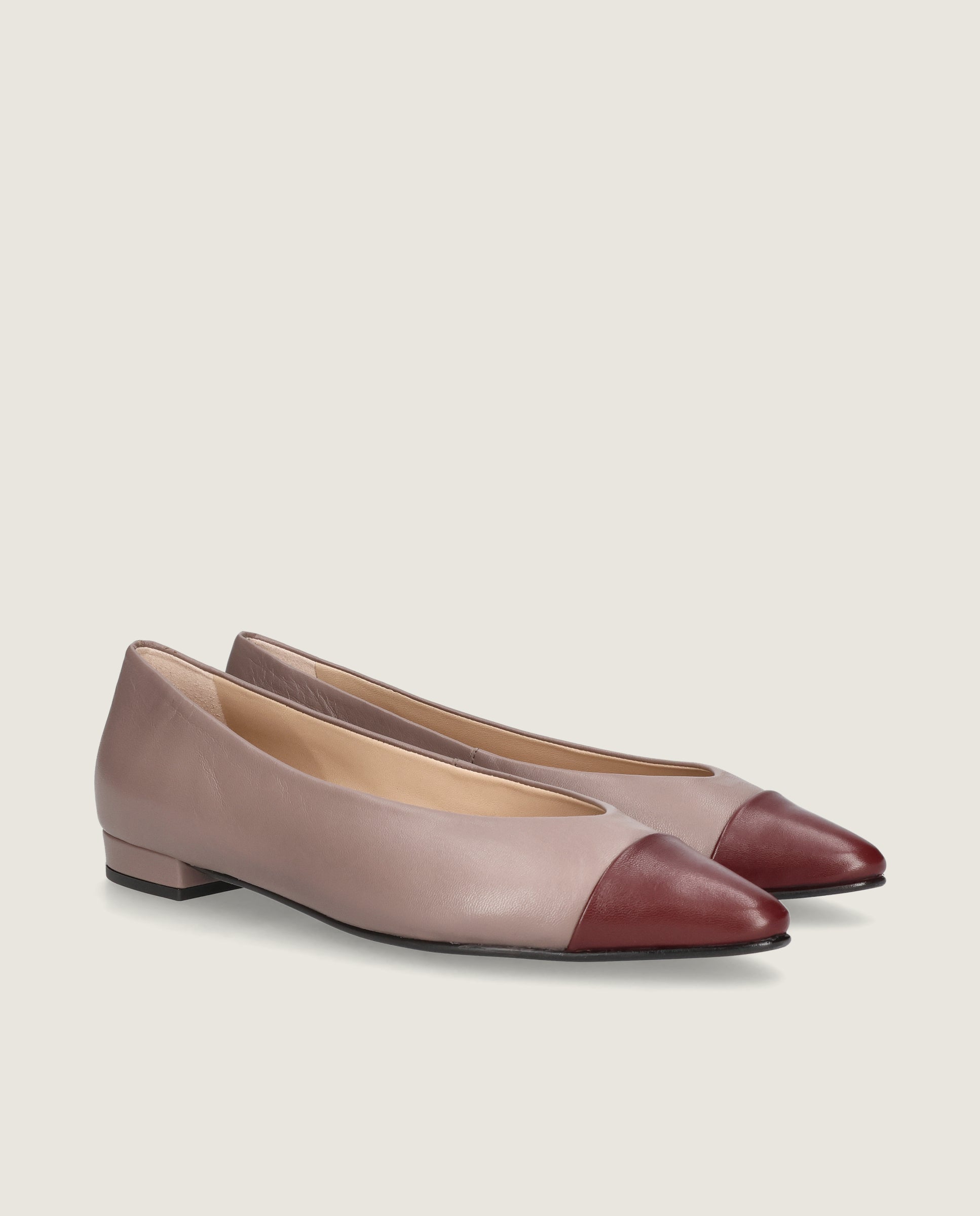 Image of Elise ballerina in soft leather by Mascaro