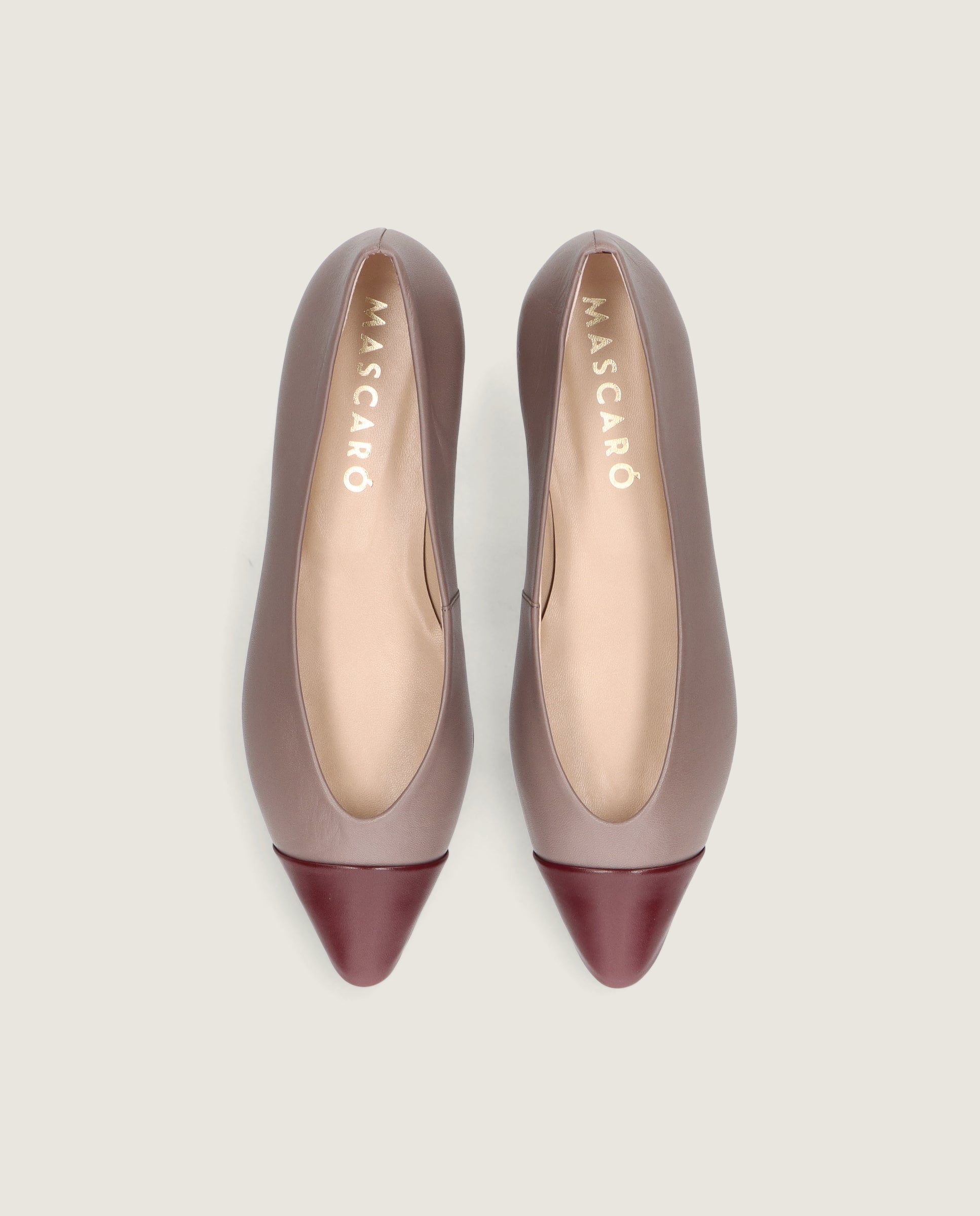 Vista alternativa de Bailarinas Elise Grises Piel por Mascaro